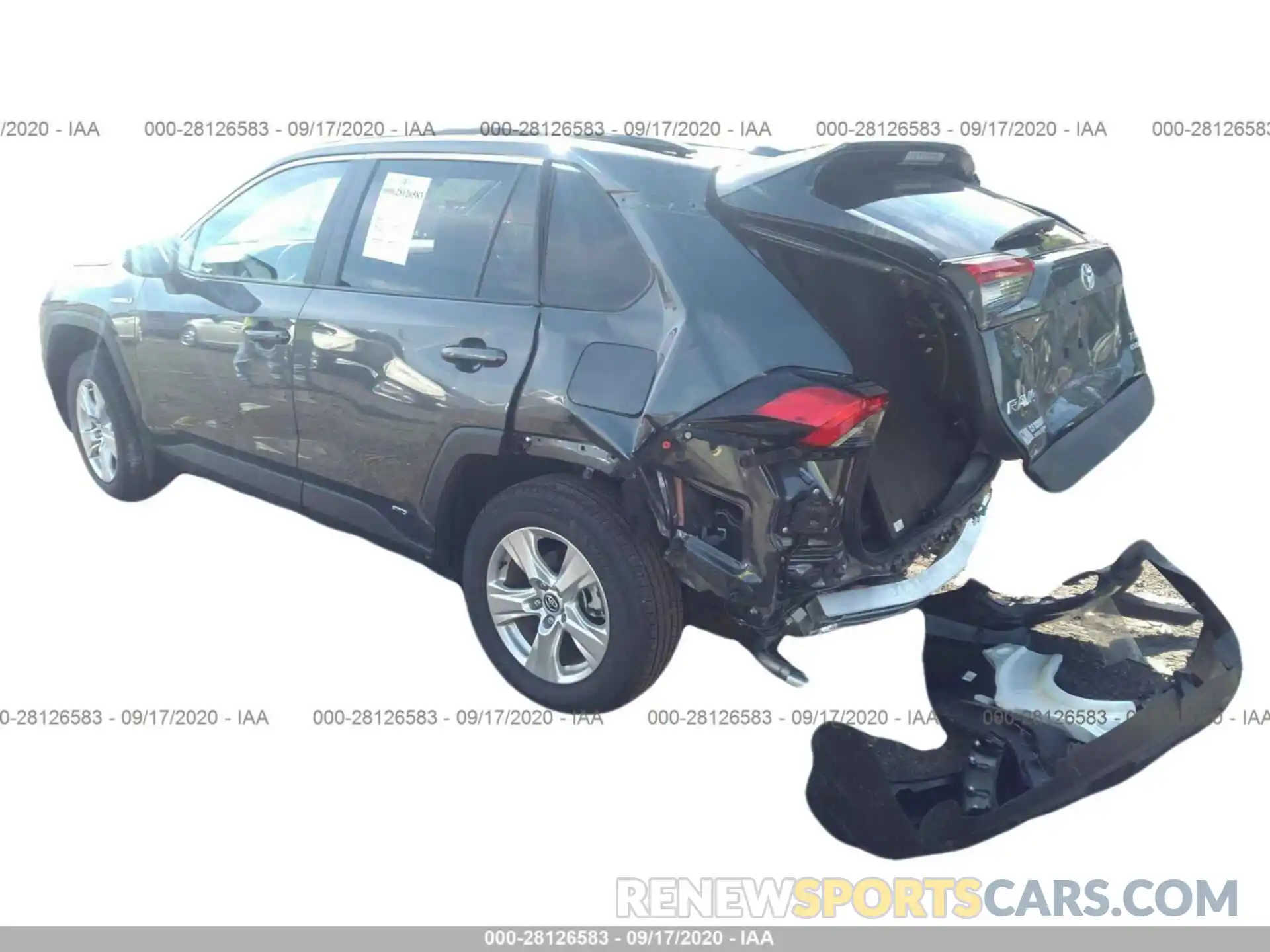 3 Фотография поврежденного автомобиля 2T3RWRFV1LW070779 TOYOTA RAV4 2020