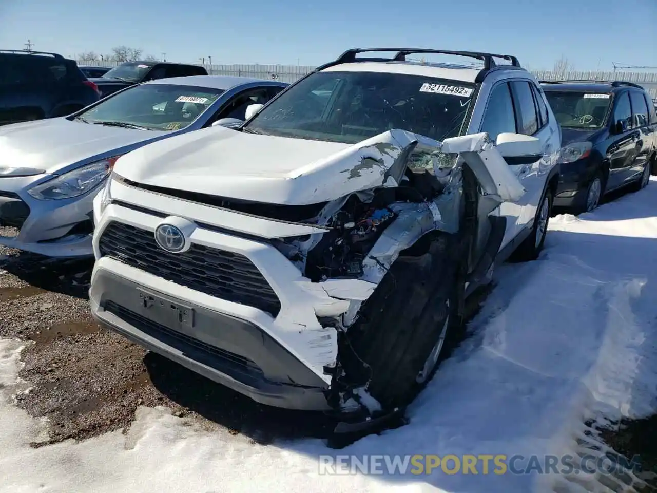 2 Photograph of a damaged car 2T3RWRFV1LW081412 TOYOTA RAV4 2020