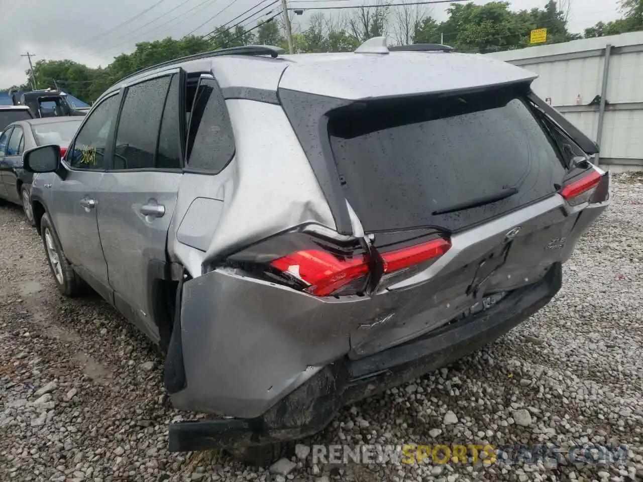 3 Photograph of a damaged car 2T3RWRFV2LW055143 TOYOTA RAV4 2020