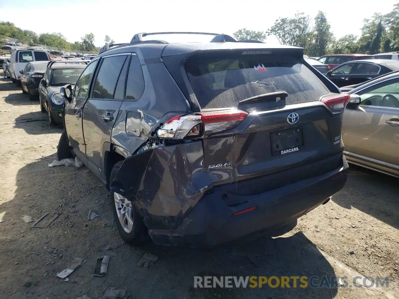 3 Photograph of a damaged car 2T3RWRFV2LW095321 TOYOTA RAV4 2020