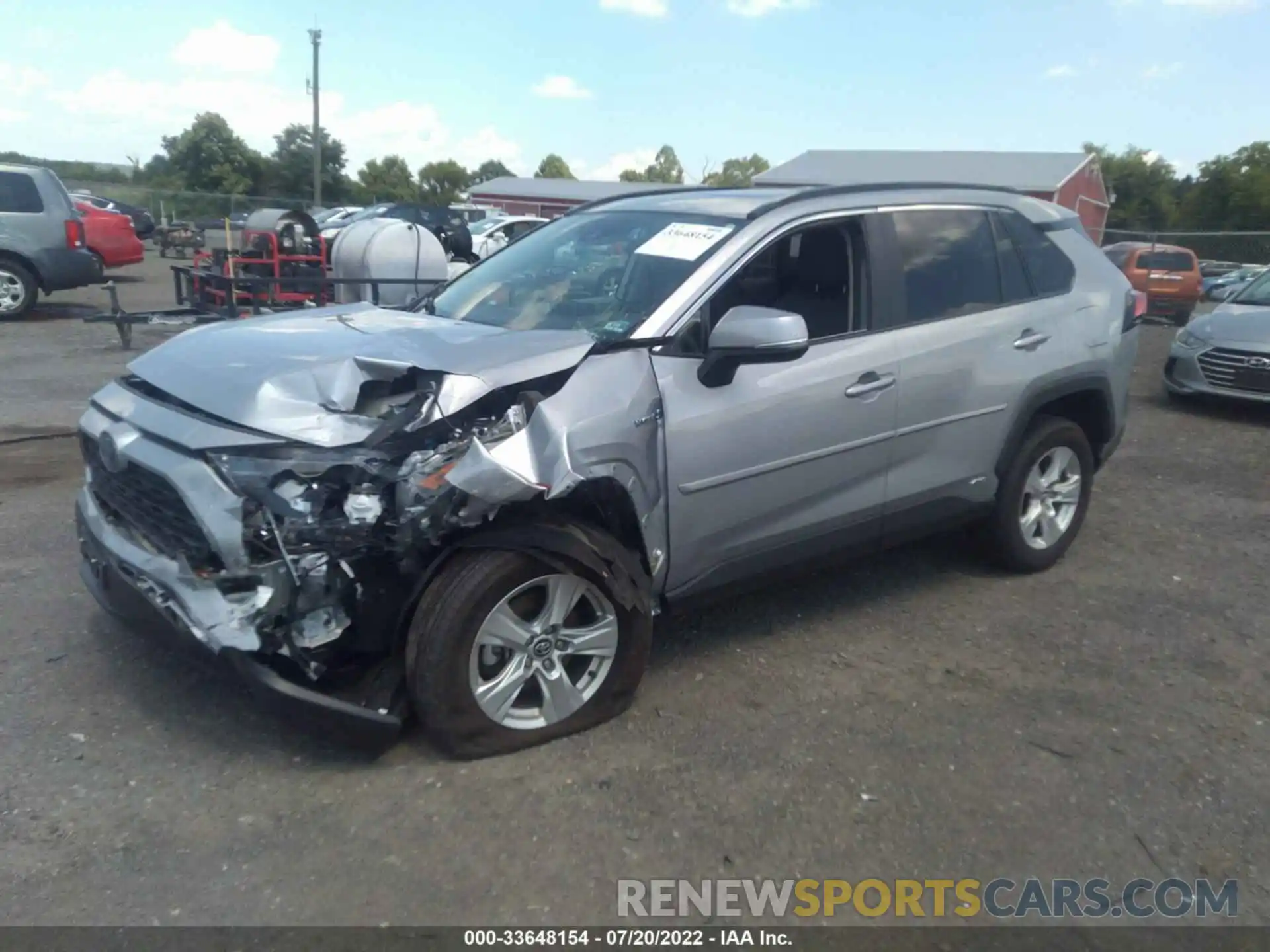 2 Photograph of a damaged car 2T3RWRFV3LW079810 TOYOTA RAV4 2020