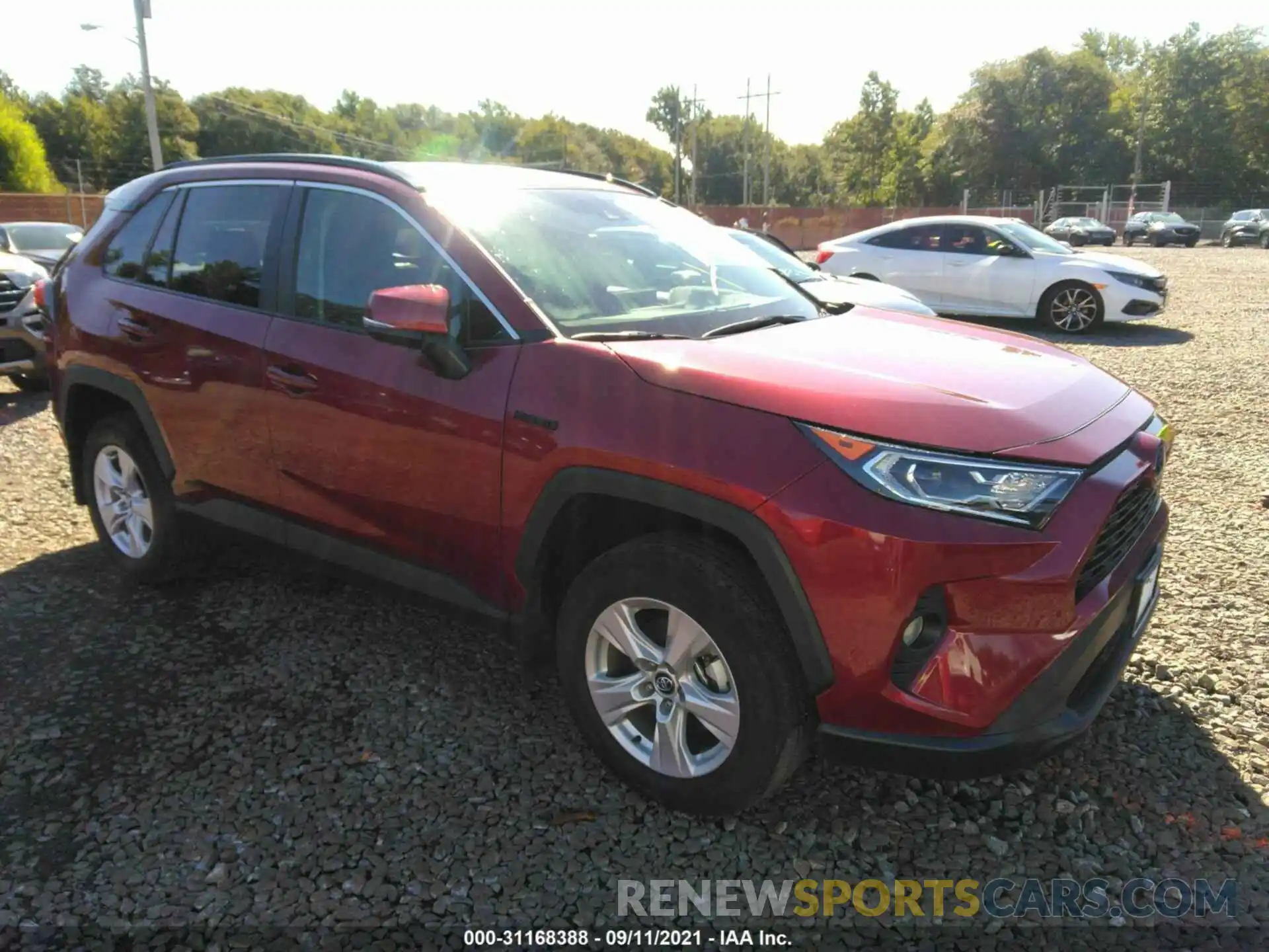 1 Photograph of a damaged car 2T3RWRFV3LW089804 TOYOTA RAV4 2020