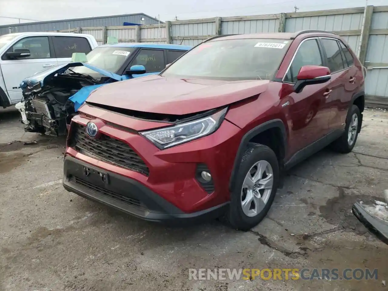 2 Фотография поврежденного автомобиля 2T3RWRFV4LW052485 TOYOTA RAV4 2020