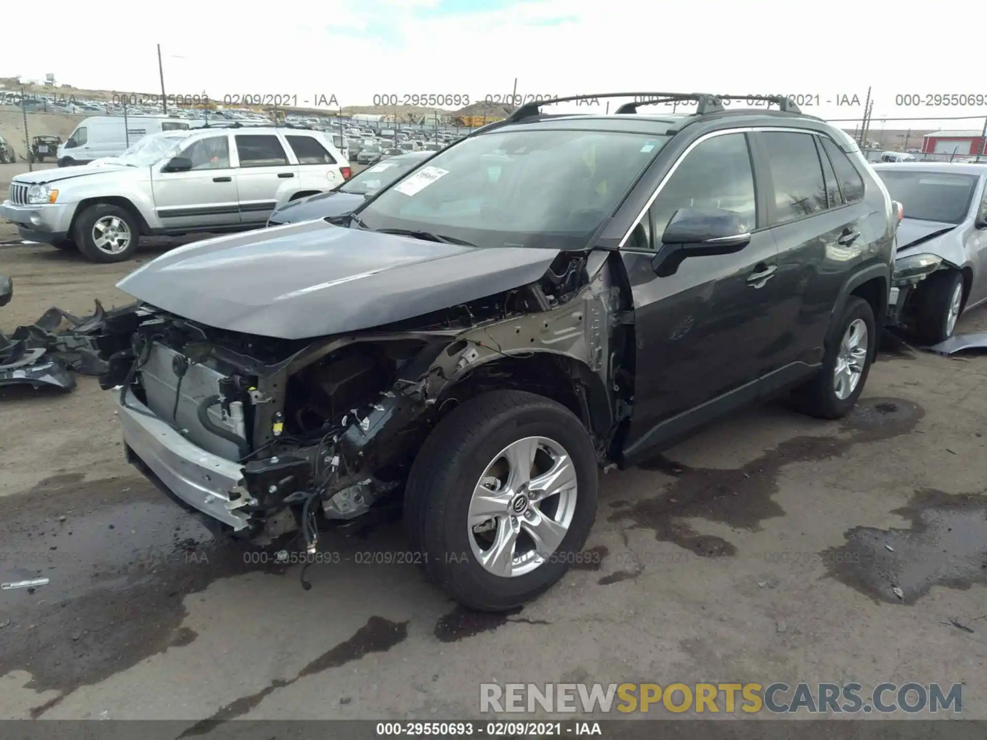 2 Photograph of a damaged car 2T3RWRFV4LW071845 TOYOTA RAV4 2020