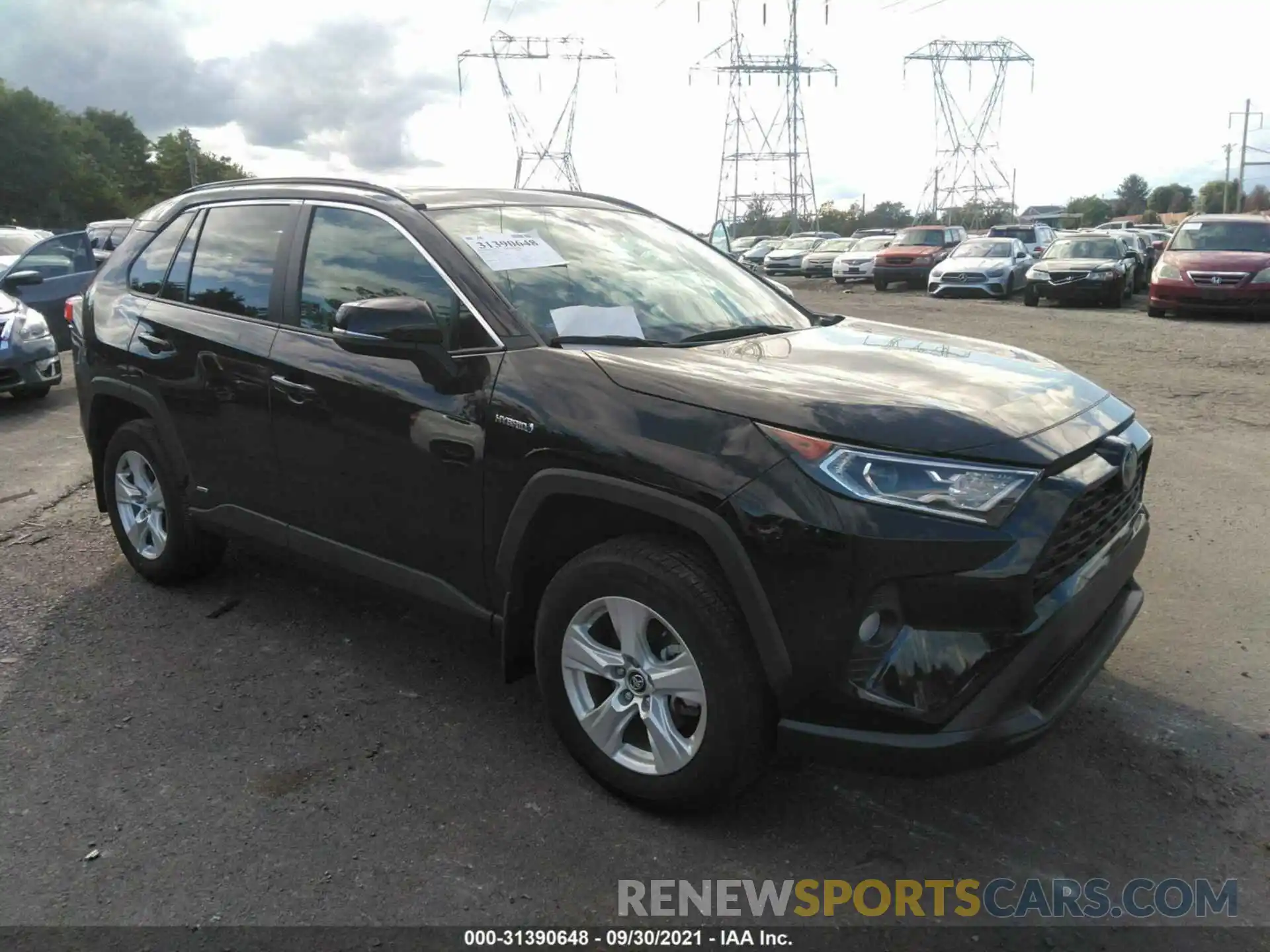 1 Photograph of a damaged car 2T3RWRFV4LW093831 TOYOTA RAV4 2020