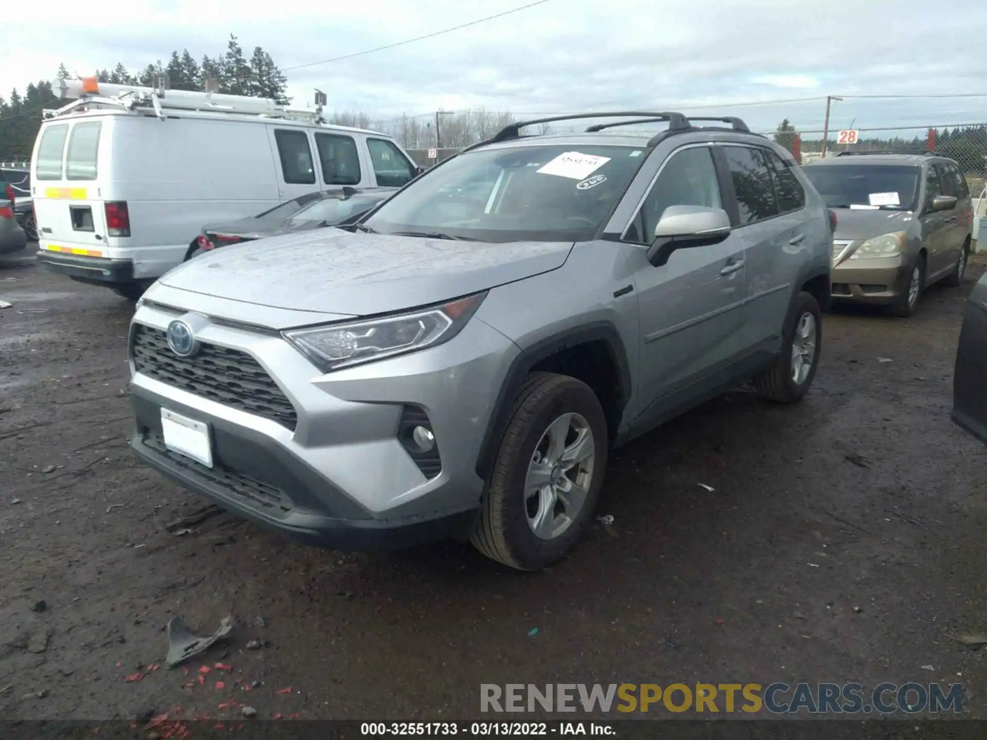 2 Photograph of a damaged car 2T3RWRFV4LW096485 TOYOTA RAV4 2020