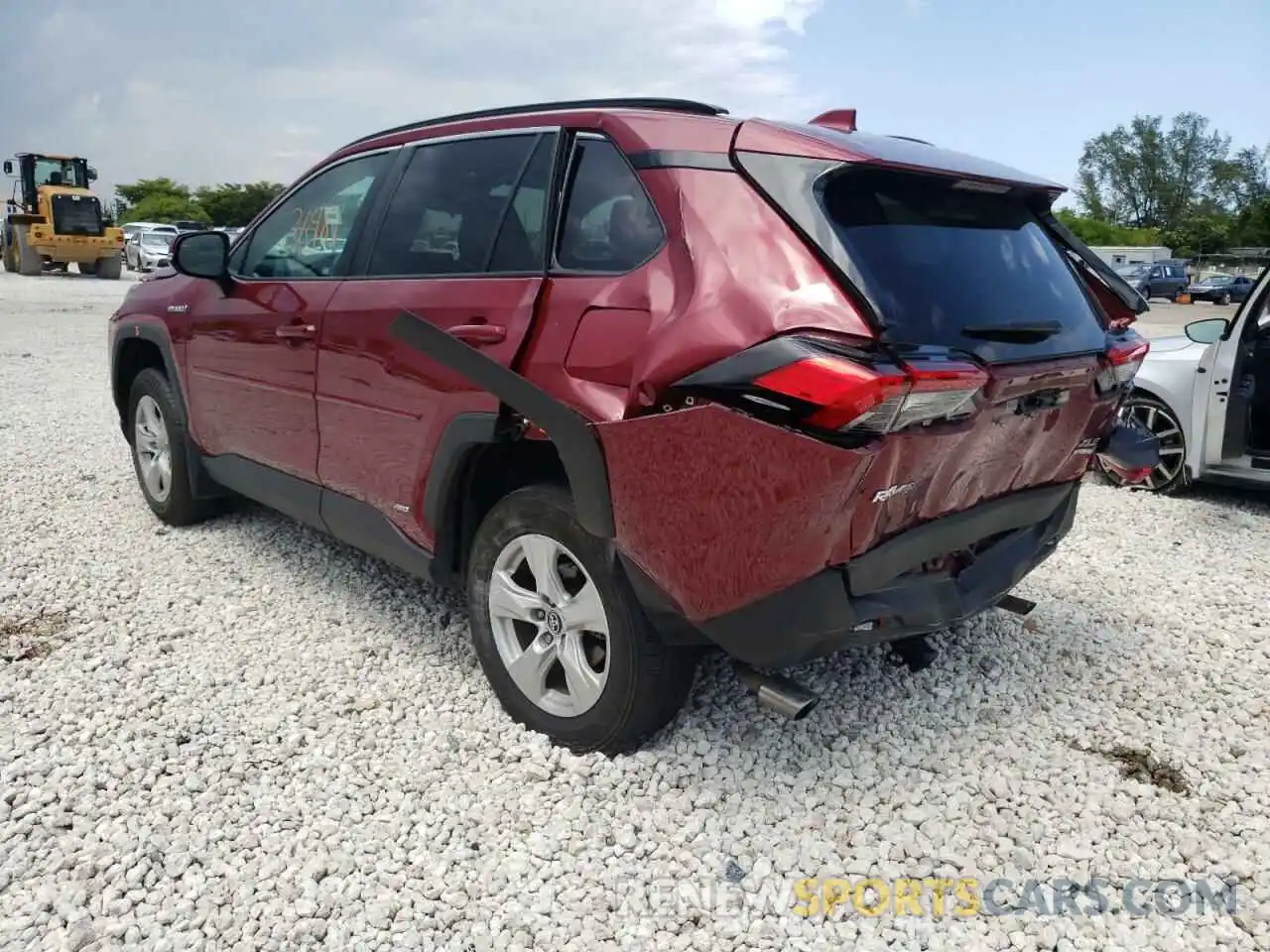 3 Фотография поврежденного автомобиля 2T3RWRFV5LW052768 TOYOTA RAV4 2020