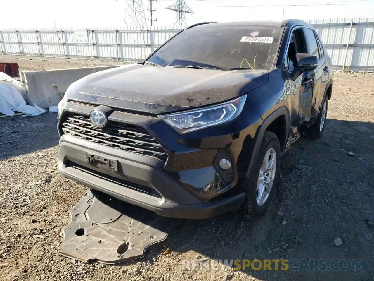 2 Фотография поврежденного автомобиля 2T3RWRFV5LW091294 TOYOTA RAV4 2020