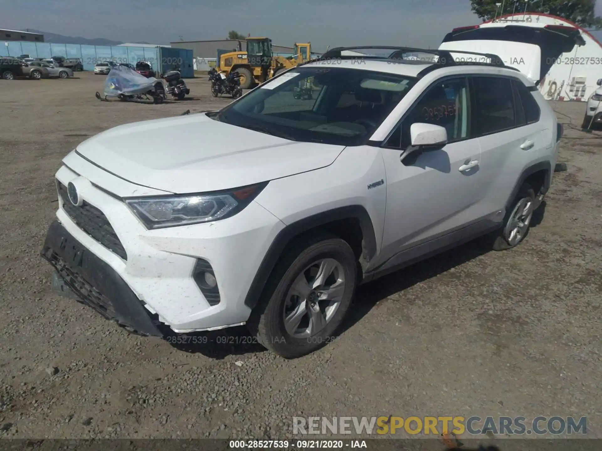 2 Photograph of a damaged car 2T3RWRFV6LW053279 TOYOTA RAV4 2020