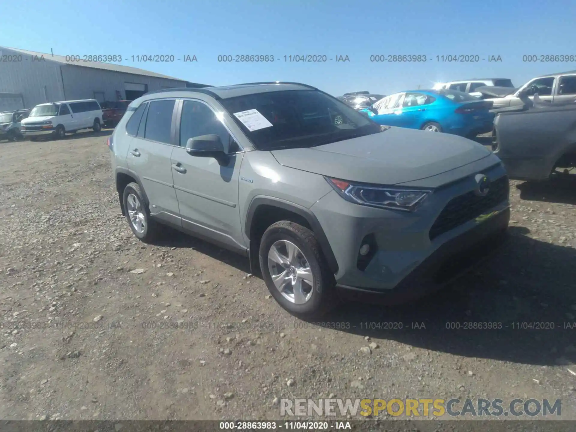 1 Photograph of a damaged car 2T3RWRFV6LW081616 TOYOTA RAV4 2020