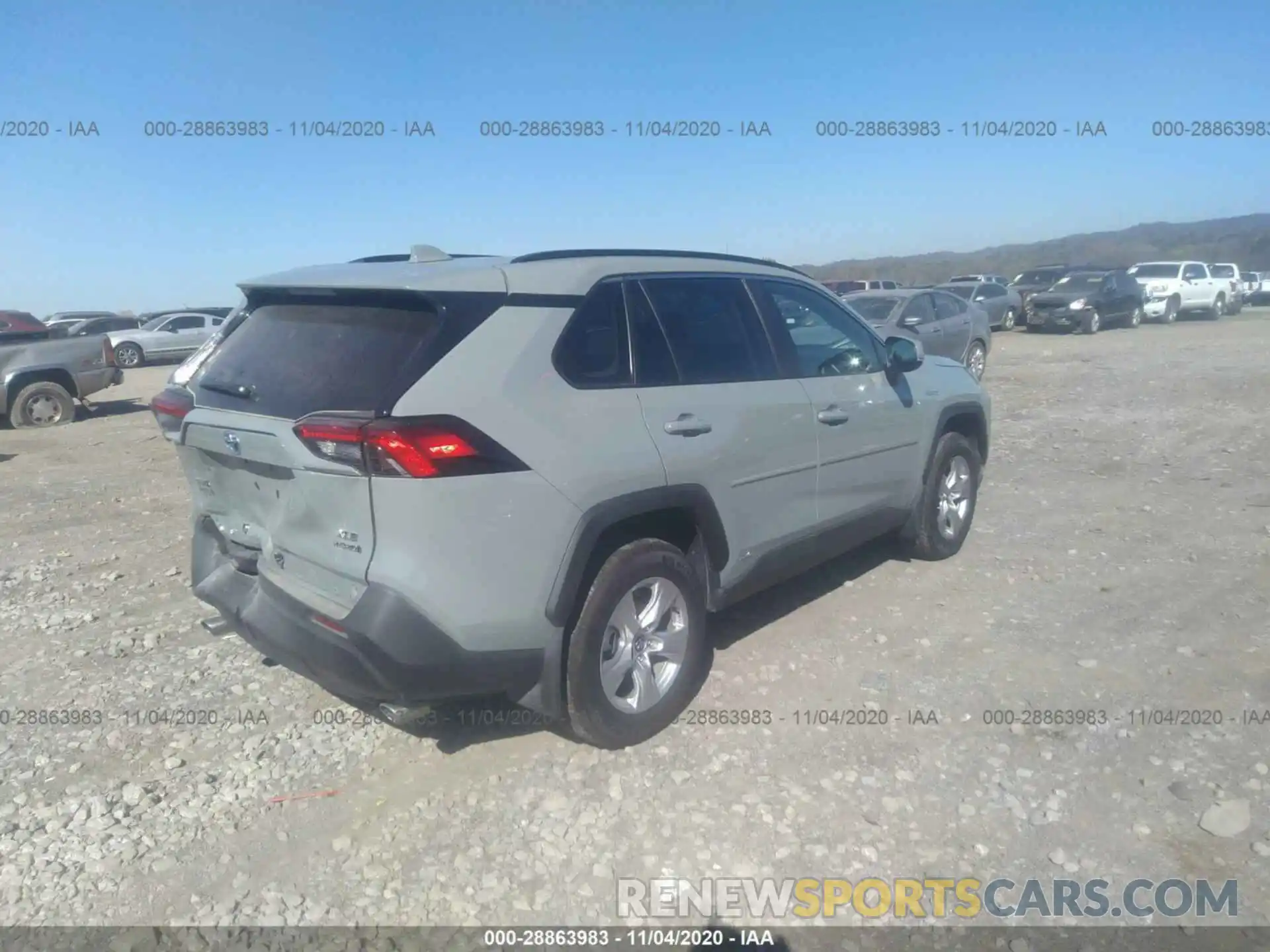 4 Photograph of a damaged car 2T3RWRFV6LW081616 TOYOTA RAV4 2020