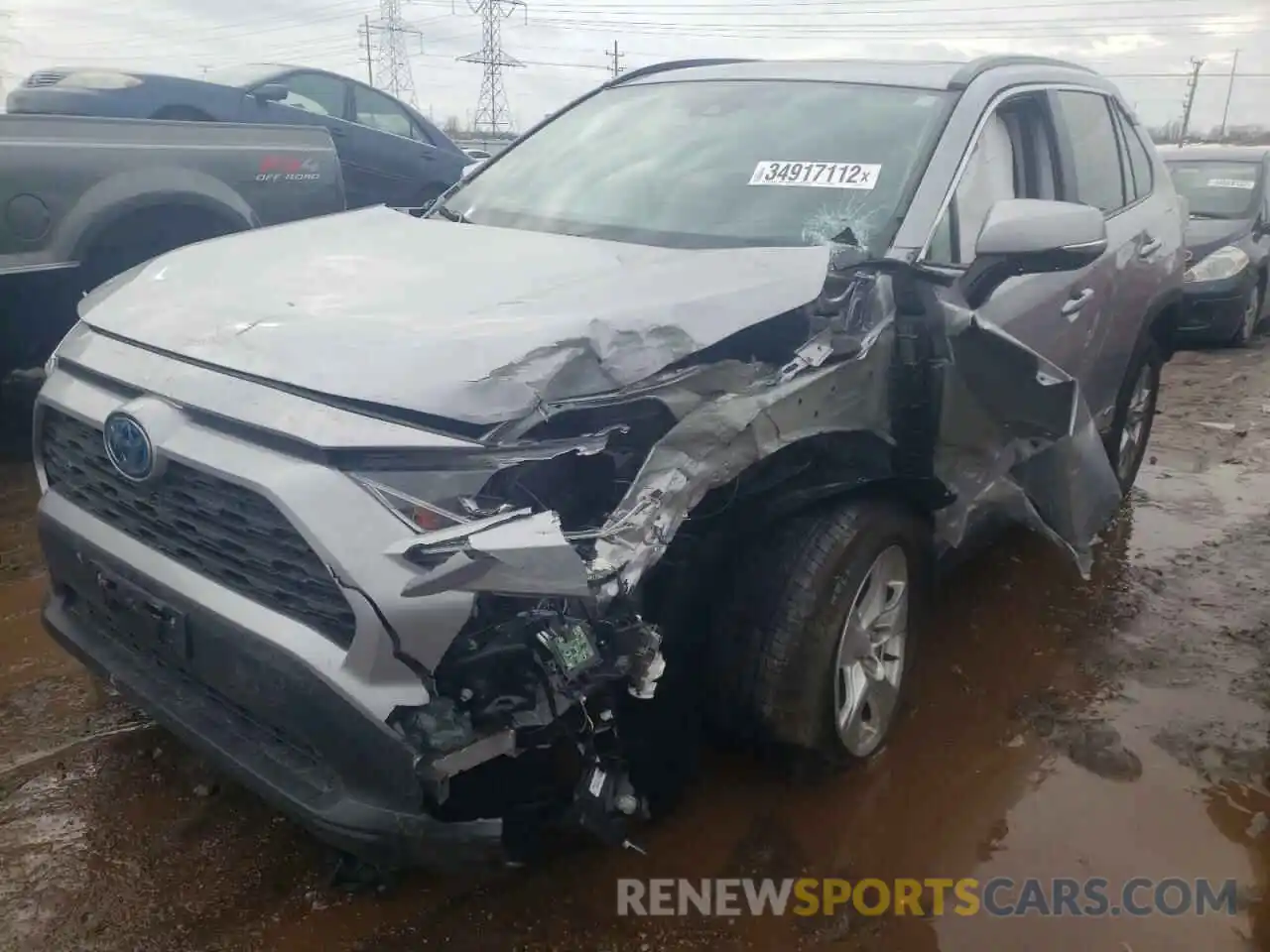 2 Photograph of a damaged car 2T3RWRFV6LW082023 TOYOTA RAV4 2020