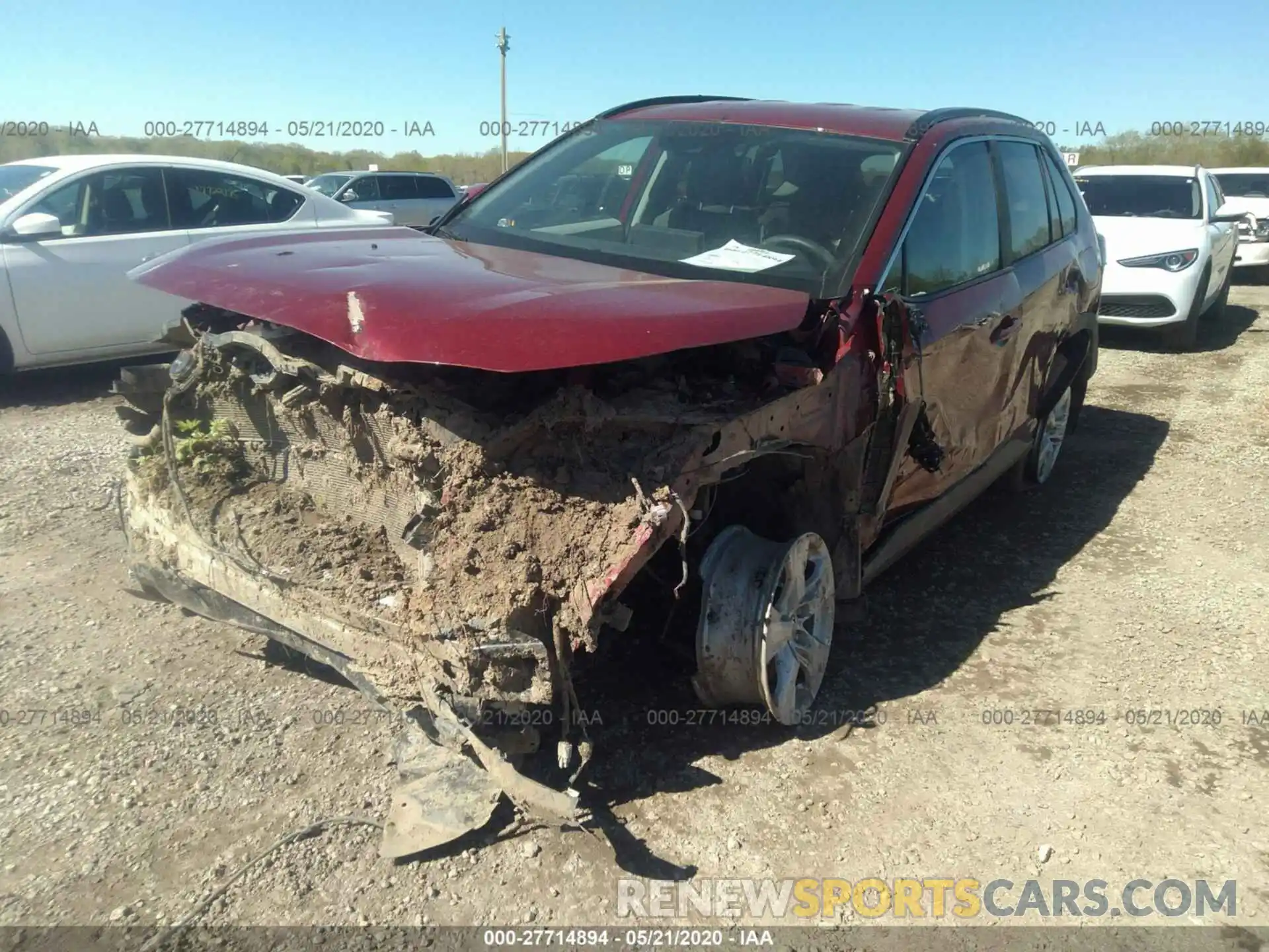 2 Photograph of a damaged car 2T3RWRFV7LW053078 TOYOTA RAV4 2020