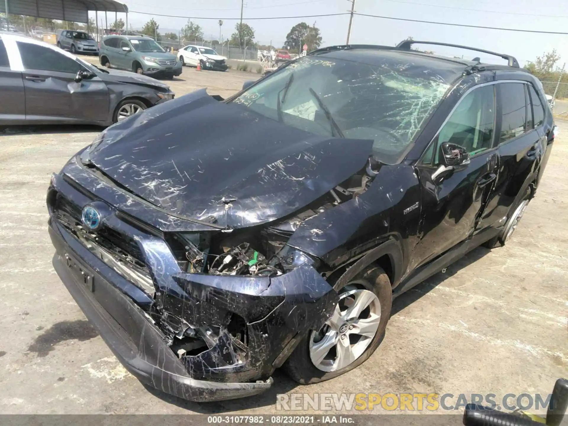 2 Photograph of a damaged car 2T3RWRFV7LW055218 TOYOTA RAV4 2020