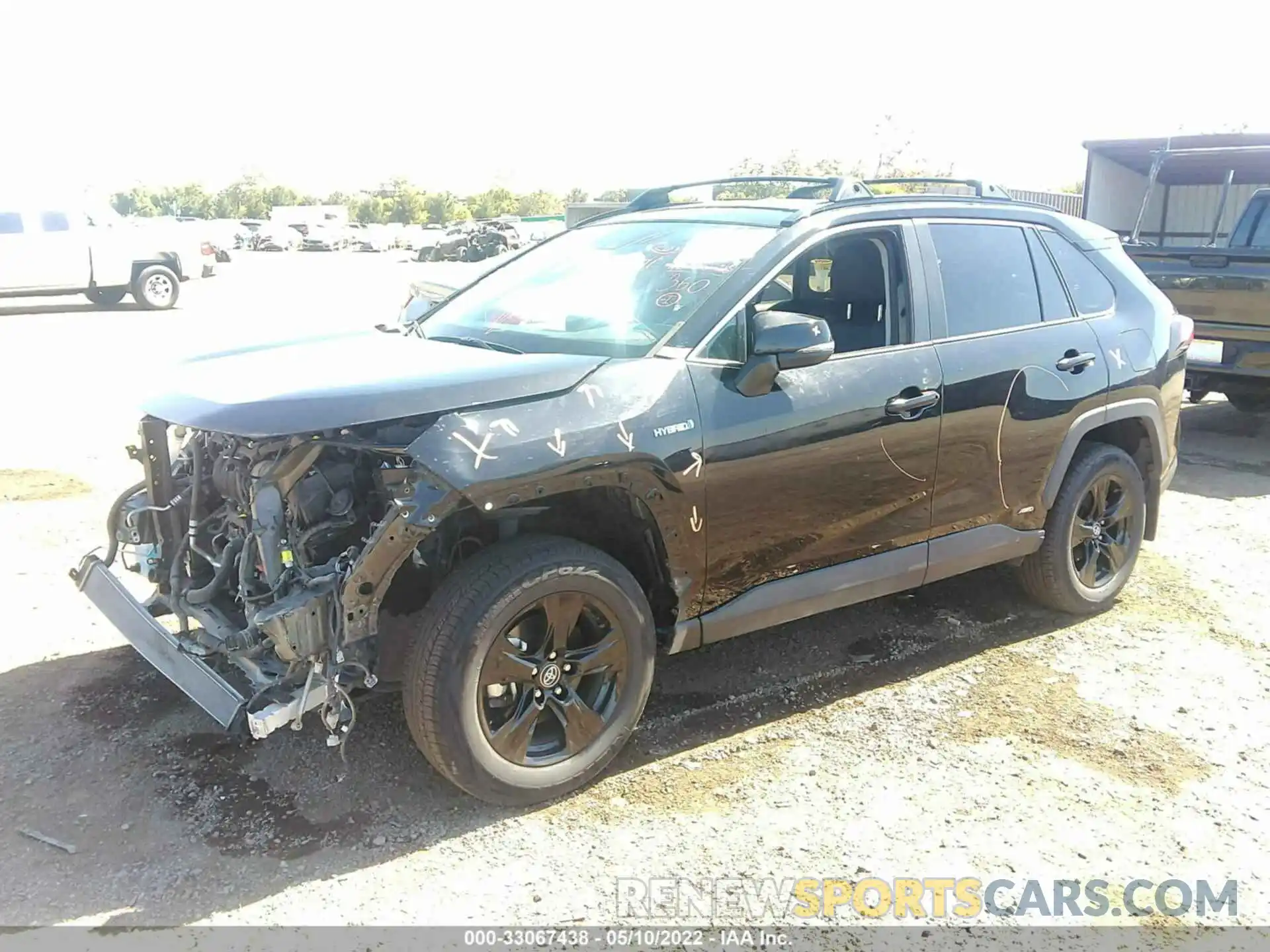 2 Photograph of a damaged car 2T3RWRFV7LW057499 TOYOTA RAV4 2020