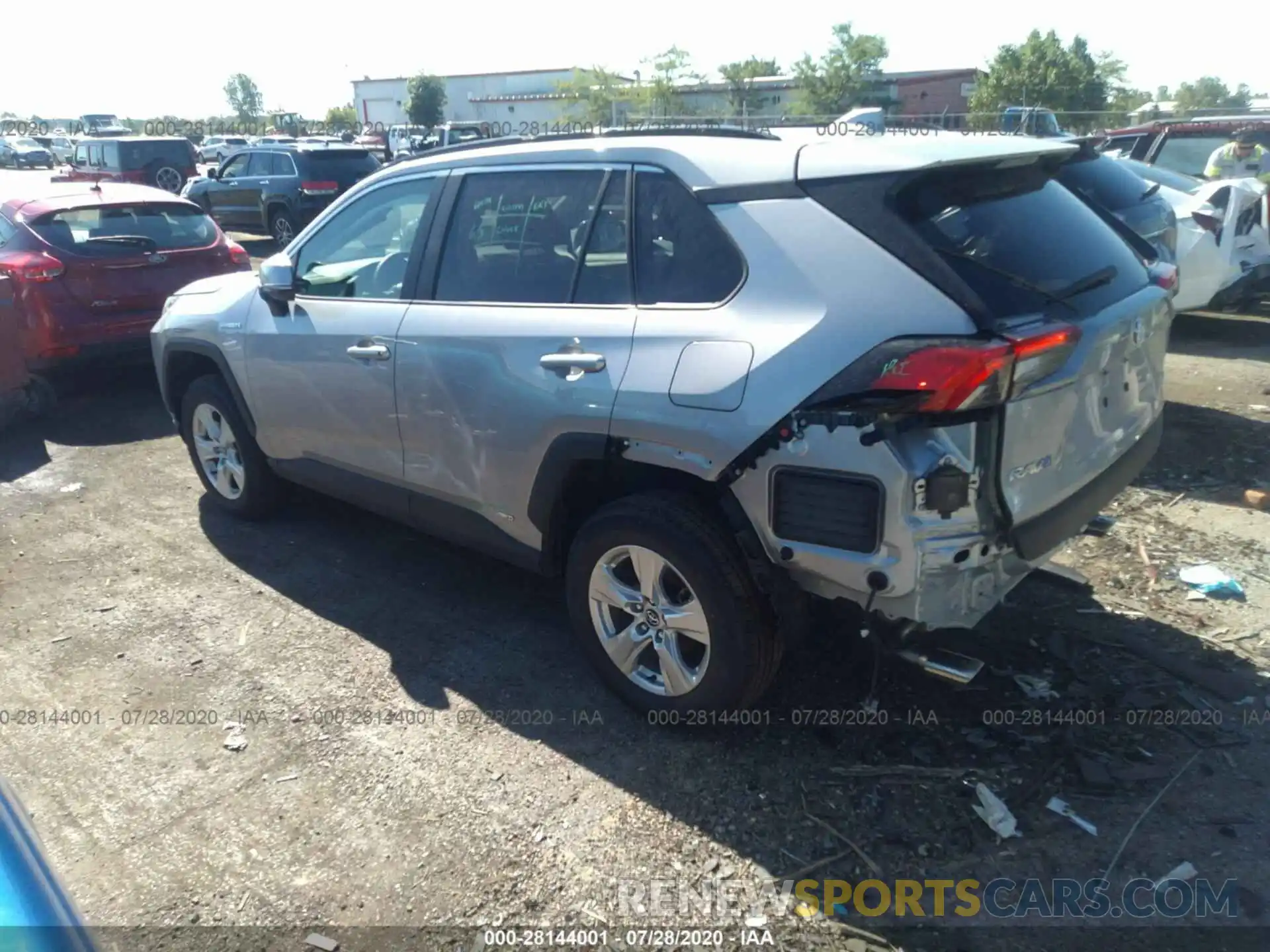 3 Photograph of a damaged car 2T3RWRFV7LW074691 TOYOTA RAV4 2020