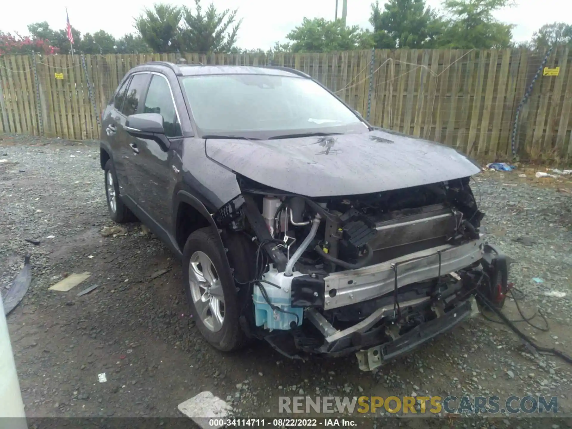 1 Фотография поврежденного автомобиля 2T3RWRFV7LW077252 TOYOTA RAV4 2020