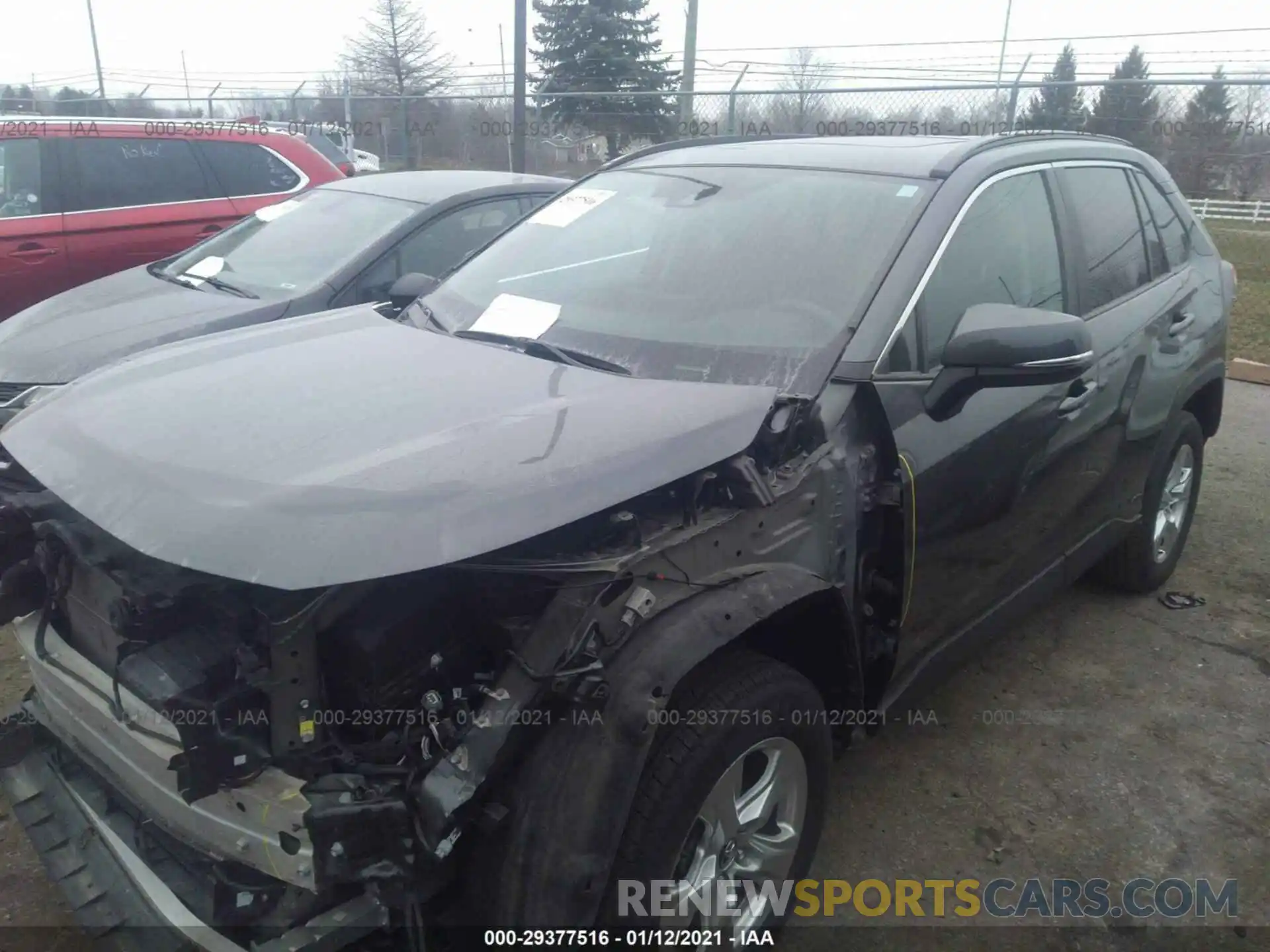 2 Photograph of a damaged car 2T3RWRFV8LW075350 TOYOTA RAV4 2020