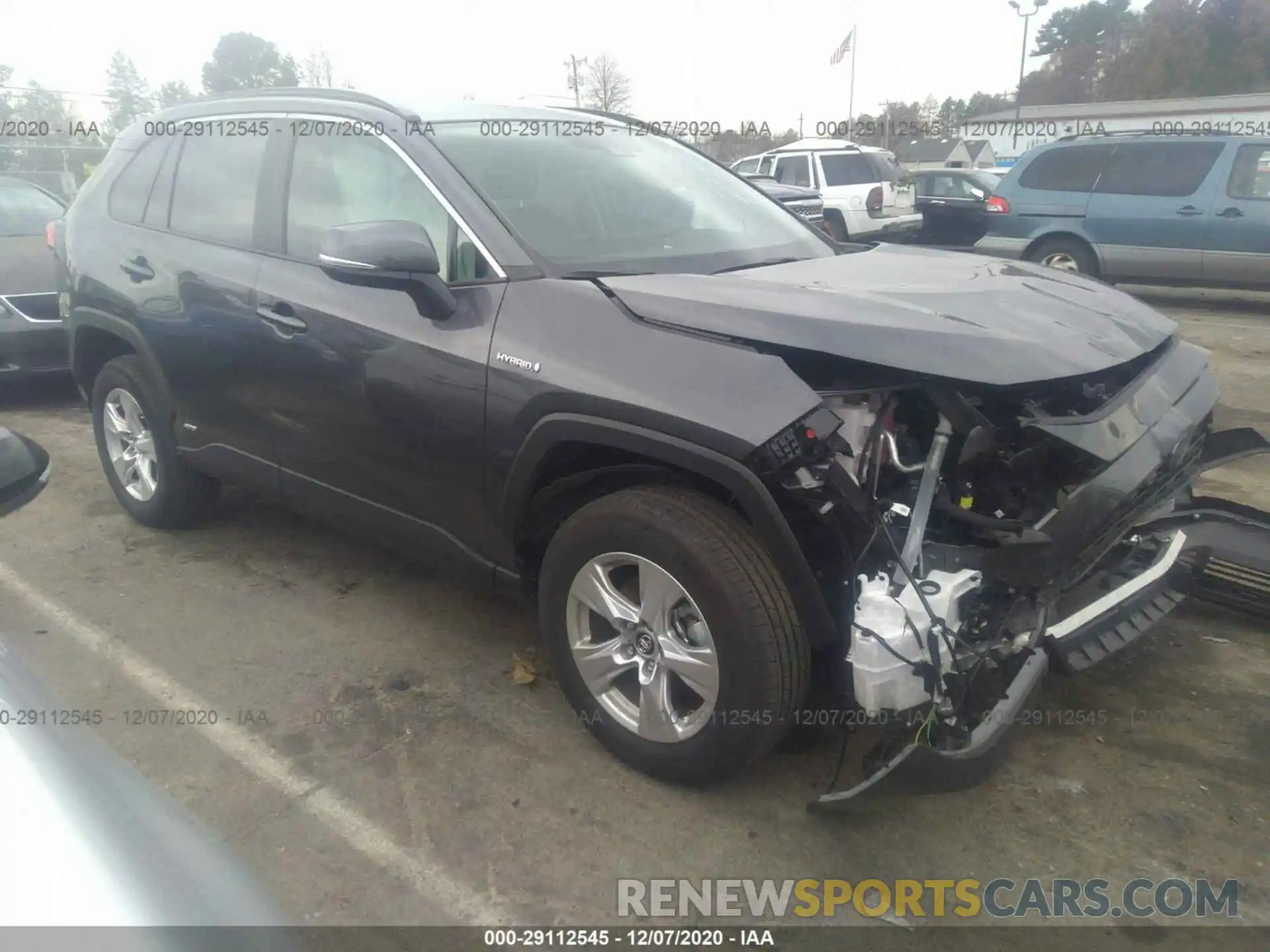 1 Photograph of a damaged car 2T3RWRFV8LW090964 TOYOTA RAV4 2020