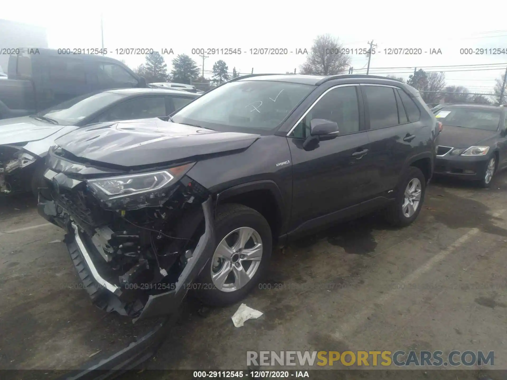 2 Photograph of a damaged car 2T3RWRFV8LW090964 TOYOTA RAV4 2020