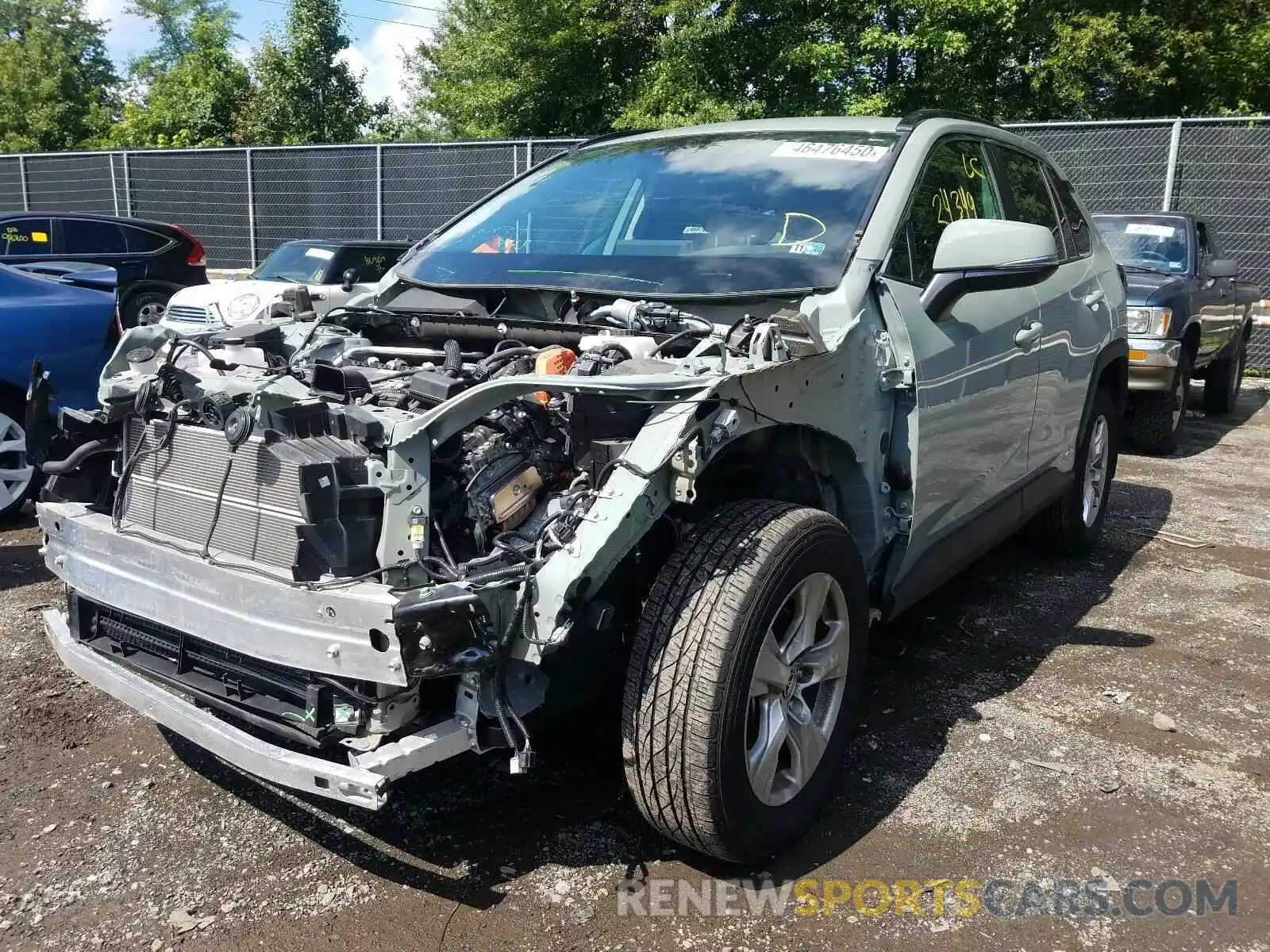 2 Photograph of a damaged car 2T3RWRFV9LW050442 TOYOTA RAV4 2020