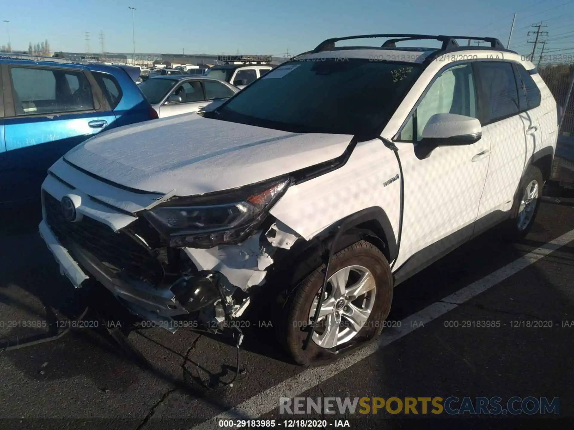 2 Photograph of a damaged car 2T3RWRFV9LW056127 TOYOTA RAV4 2020