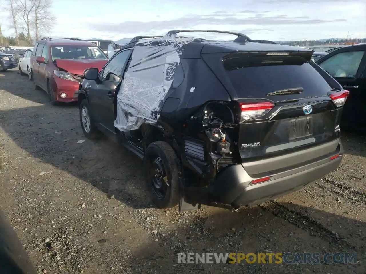 3 Photograph of a damaged car 2T3RWRFV9LW084817 TOYOTA RAV4 2020