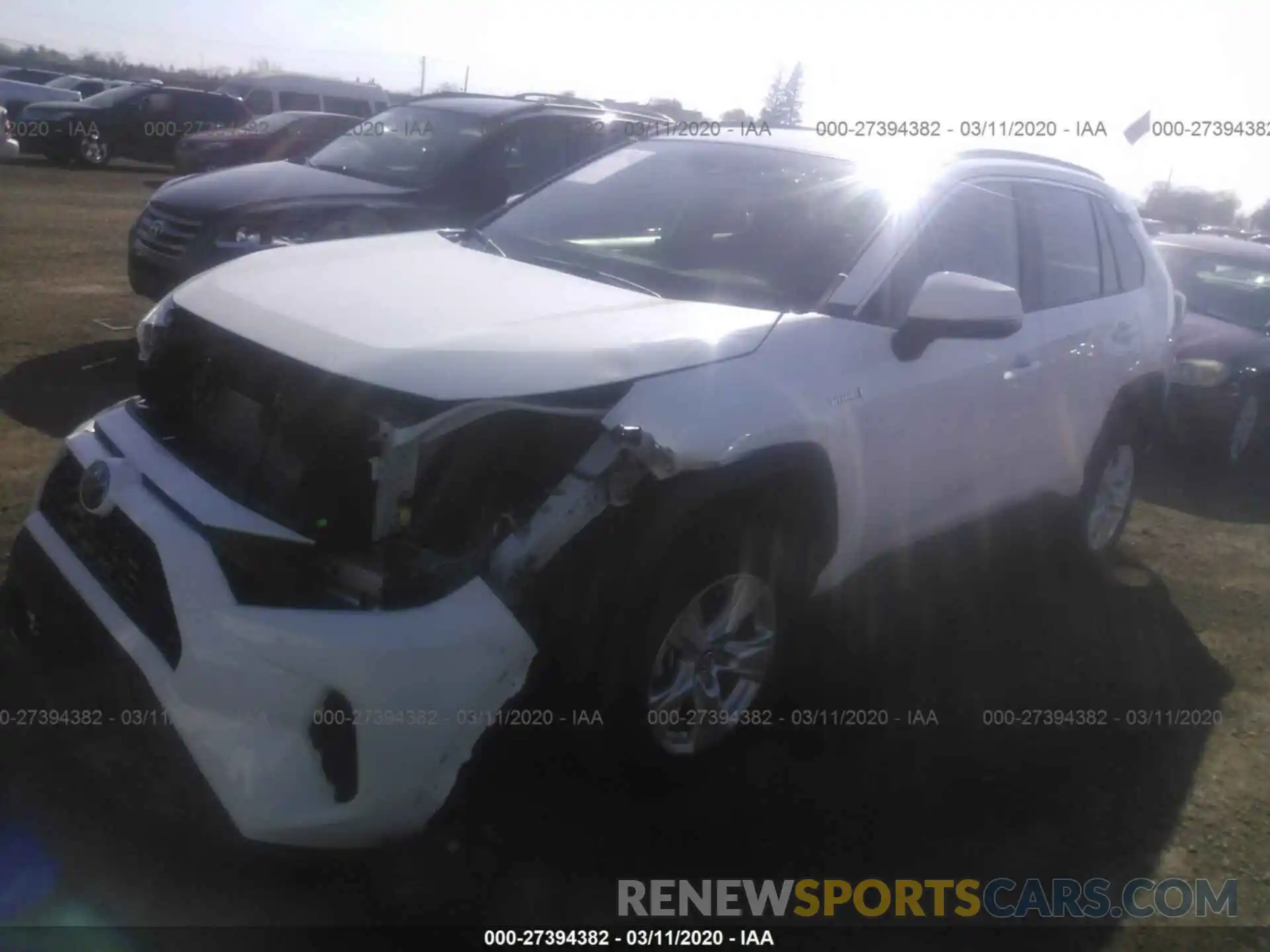 2 Фотография поврежденного автомобиля 2T3RWRFVXLW054824 TOYOTA RAV4 2020