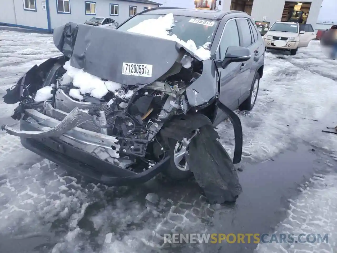 2 Photograph of a damaged car 2T3RWRFVXLW055164 TOYOTA RAV4 2020