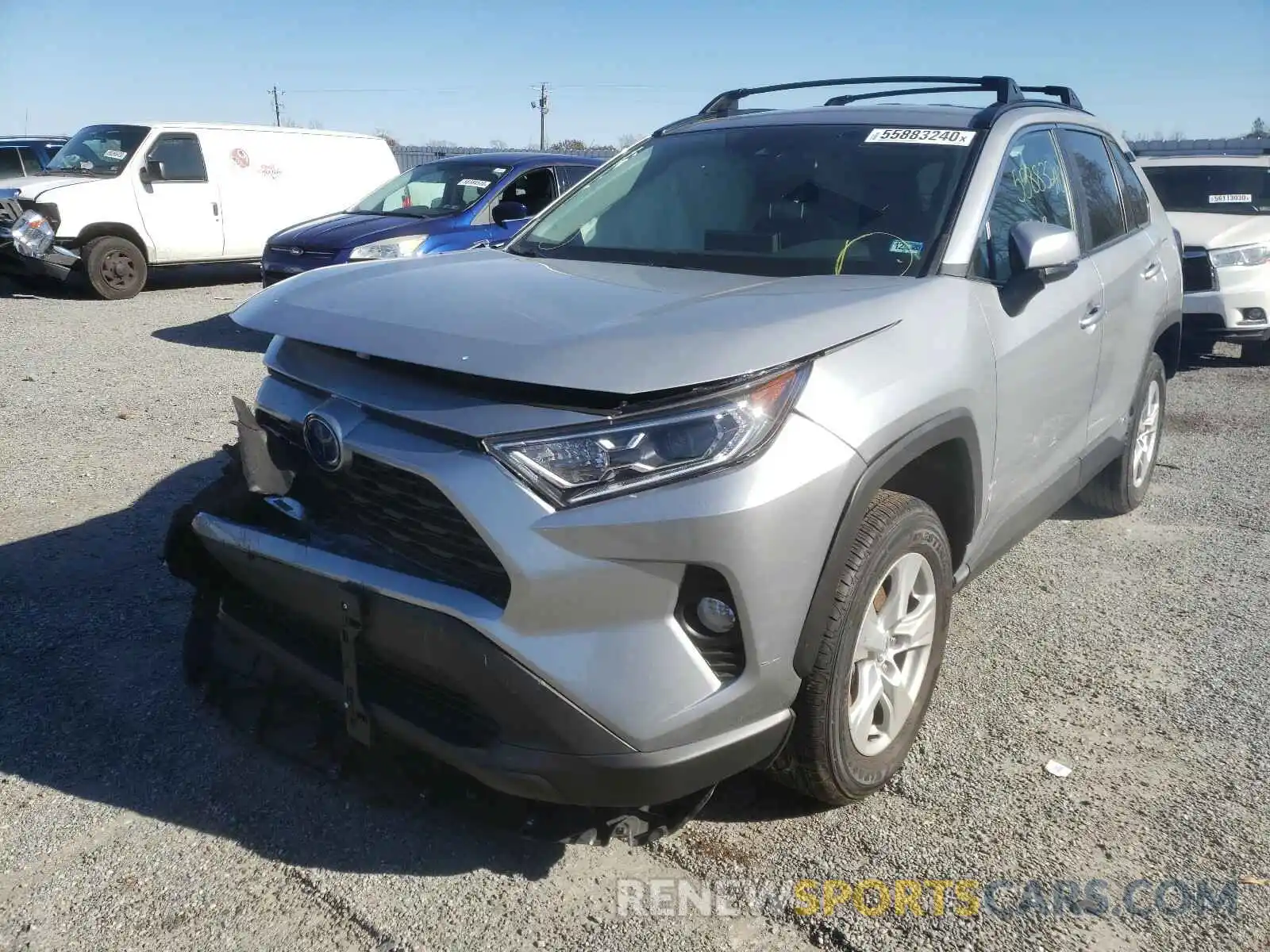 2 Photograph of a damaged car 2T3RWRFVXLW055309 TOYOTA RAV4 2020