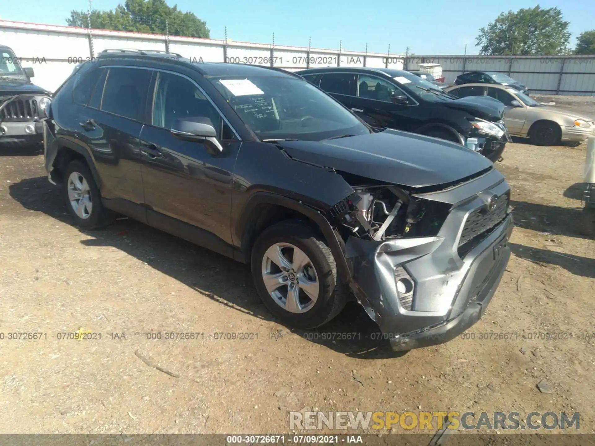 1 Photograph of a damaged car 2T3W1RFV0LC044273 TOYOTA RAV4 2020