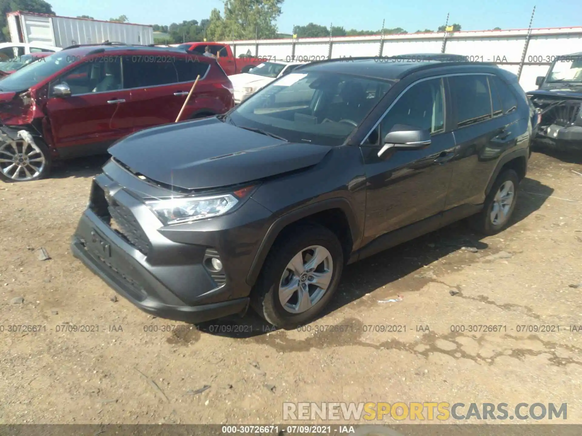 2 Photograph of a damaged car 2T3W1RFV0LC044273 TOYOTA RAV4 2020