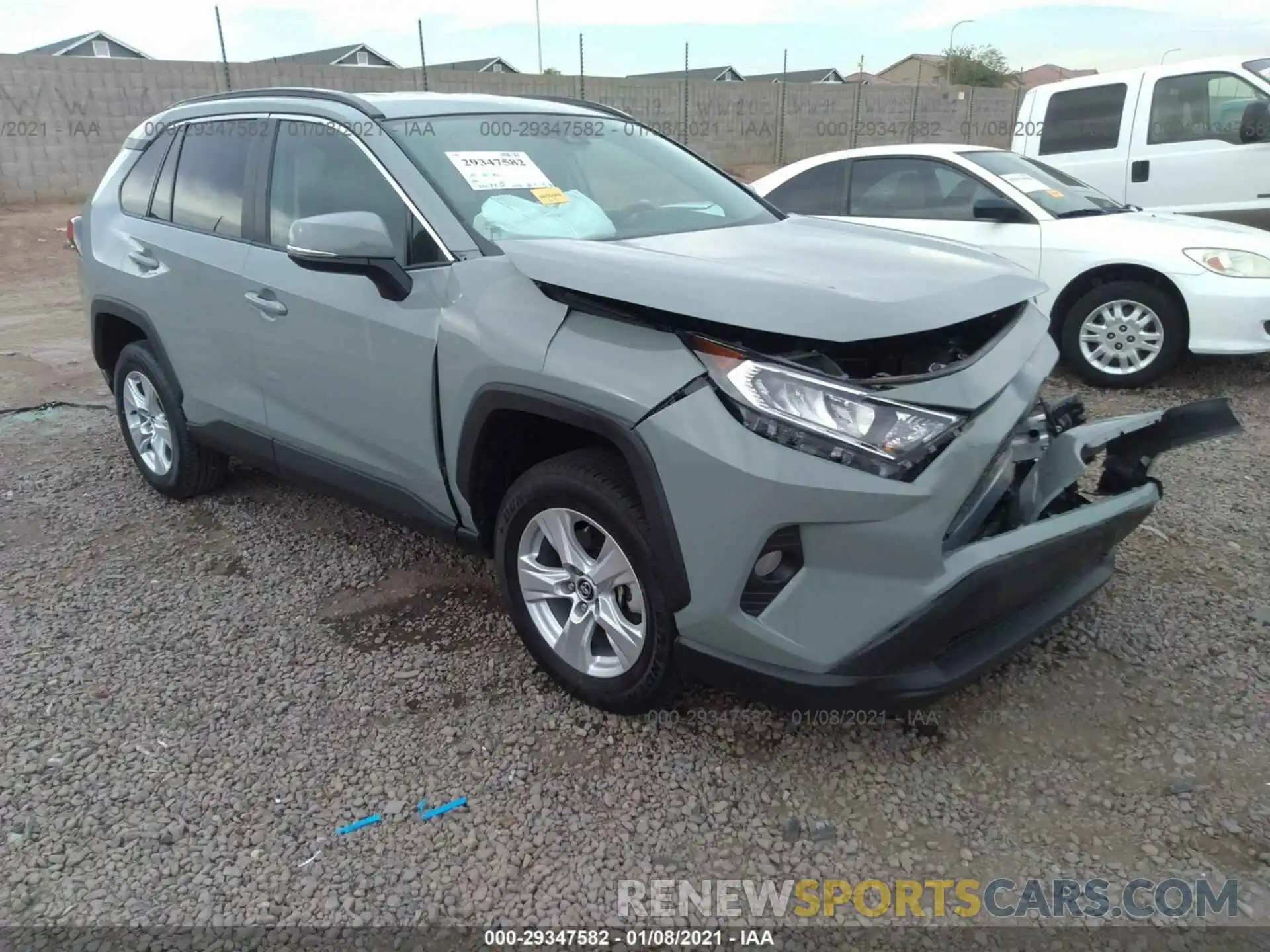 1 Photograph of a damaged car 2T3W1RFV0LC045083 TOYOTA RAV4 2020