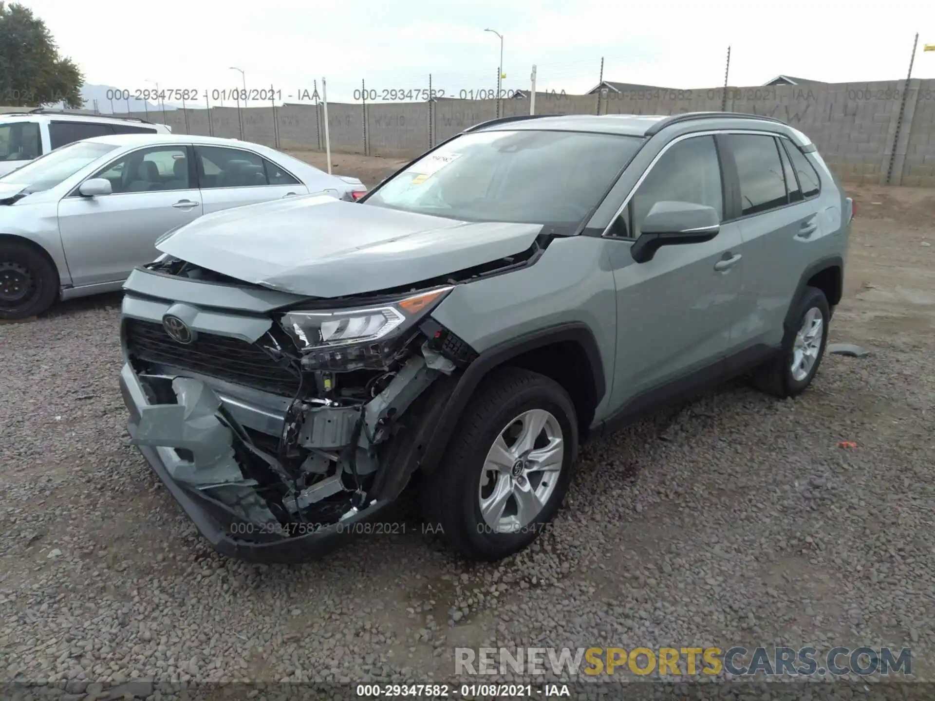 2 Photograph of a damaged car 2T3W1RFV0LC045083 TOYOTA RAV4 2020