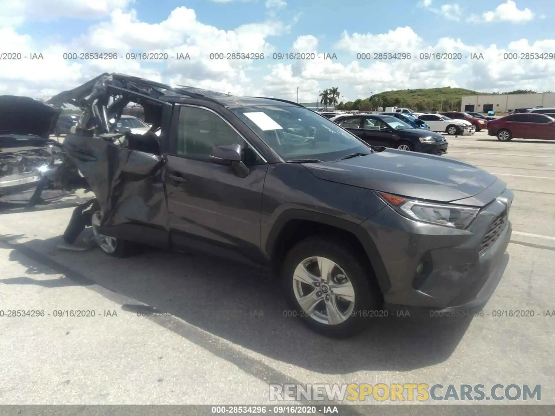 1 Photograph of a damaged car 2T3W1RFV0LC046167 TOYOTA RAV4 2020