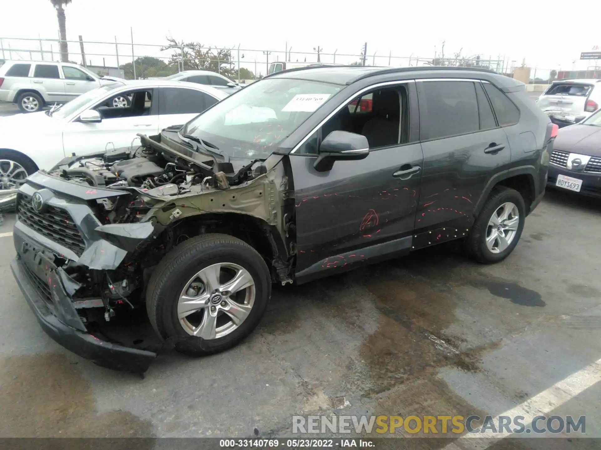 2 Photograph of a damaged car 2T3W1RFV0LC050395 TOYOTA RAV4 2020