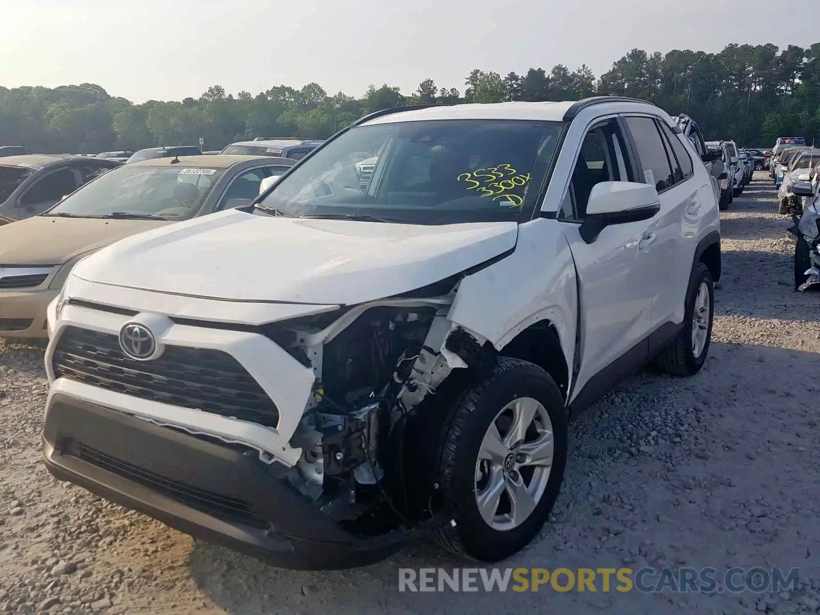 2 Photograph of a damaged car 2T3W1RFV0LC050879 TOYOTA RAV4 2020