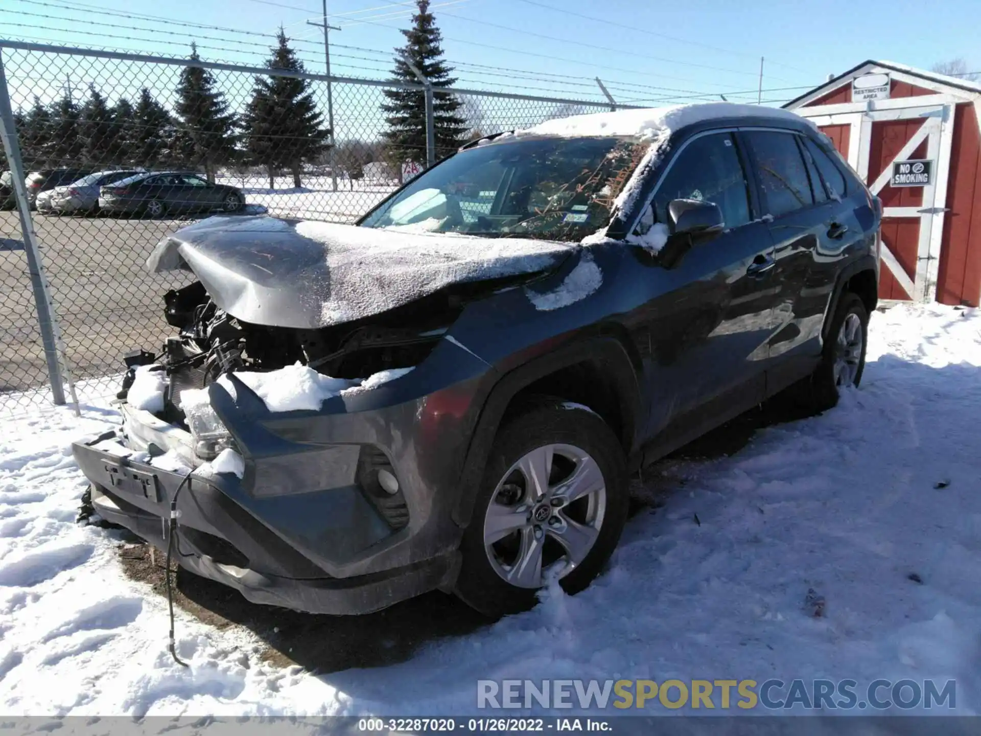 2 Photograph of a damaged car 2T3W1RFV0LC052874 TOYOTA RAV4 2020