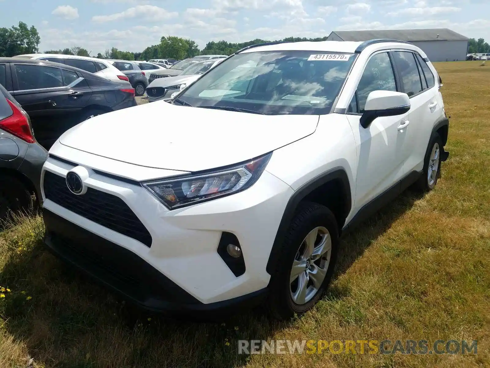 2 Photograph of a damaged car 2T3W1RFV0LC053197 TOYOTA RAV4 2020