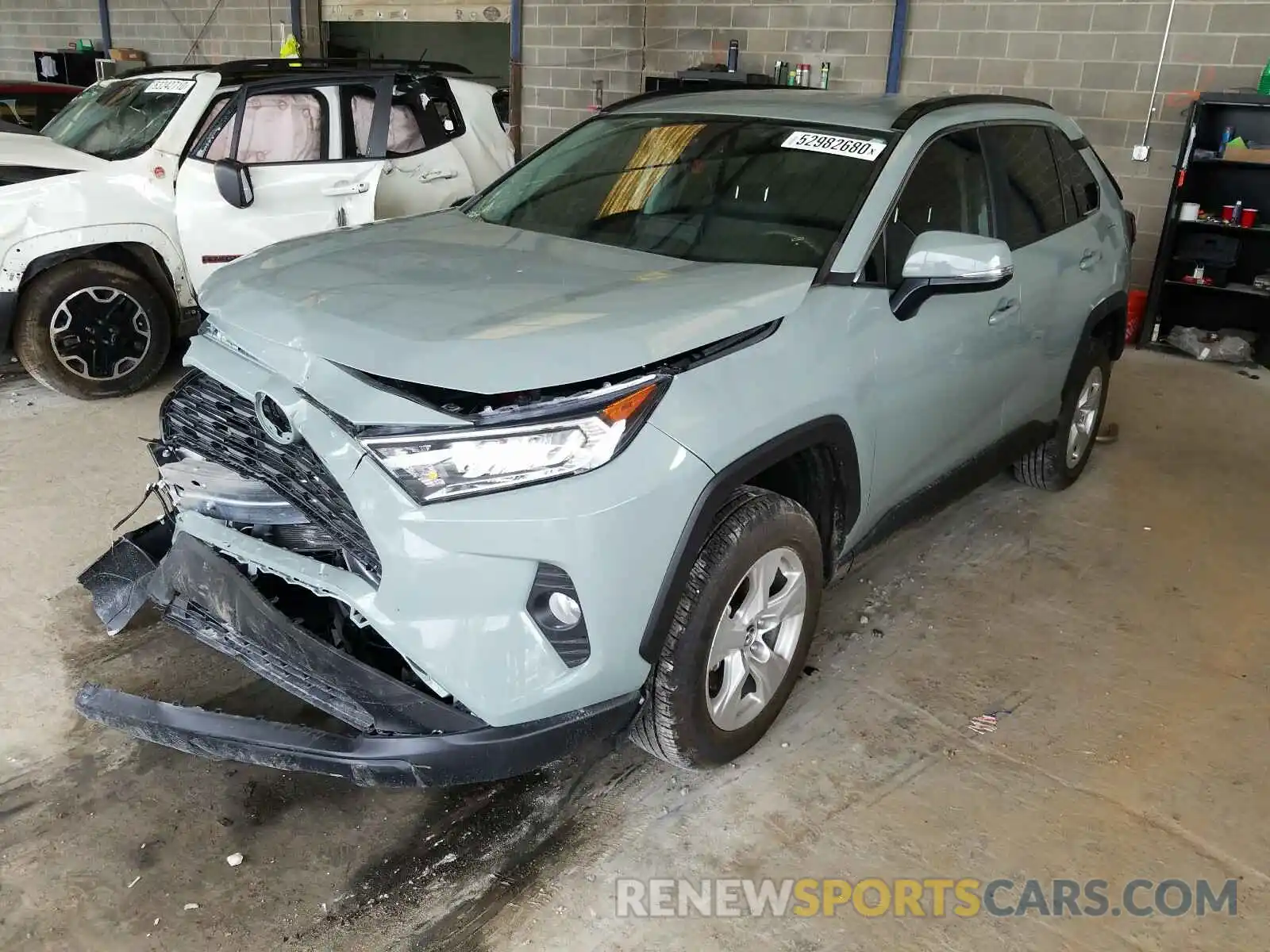 2 Photograph of a damaged car 2T3W1RFV0LC054947 TOYOTA RAV4 2020