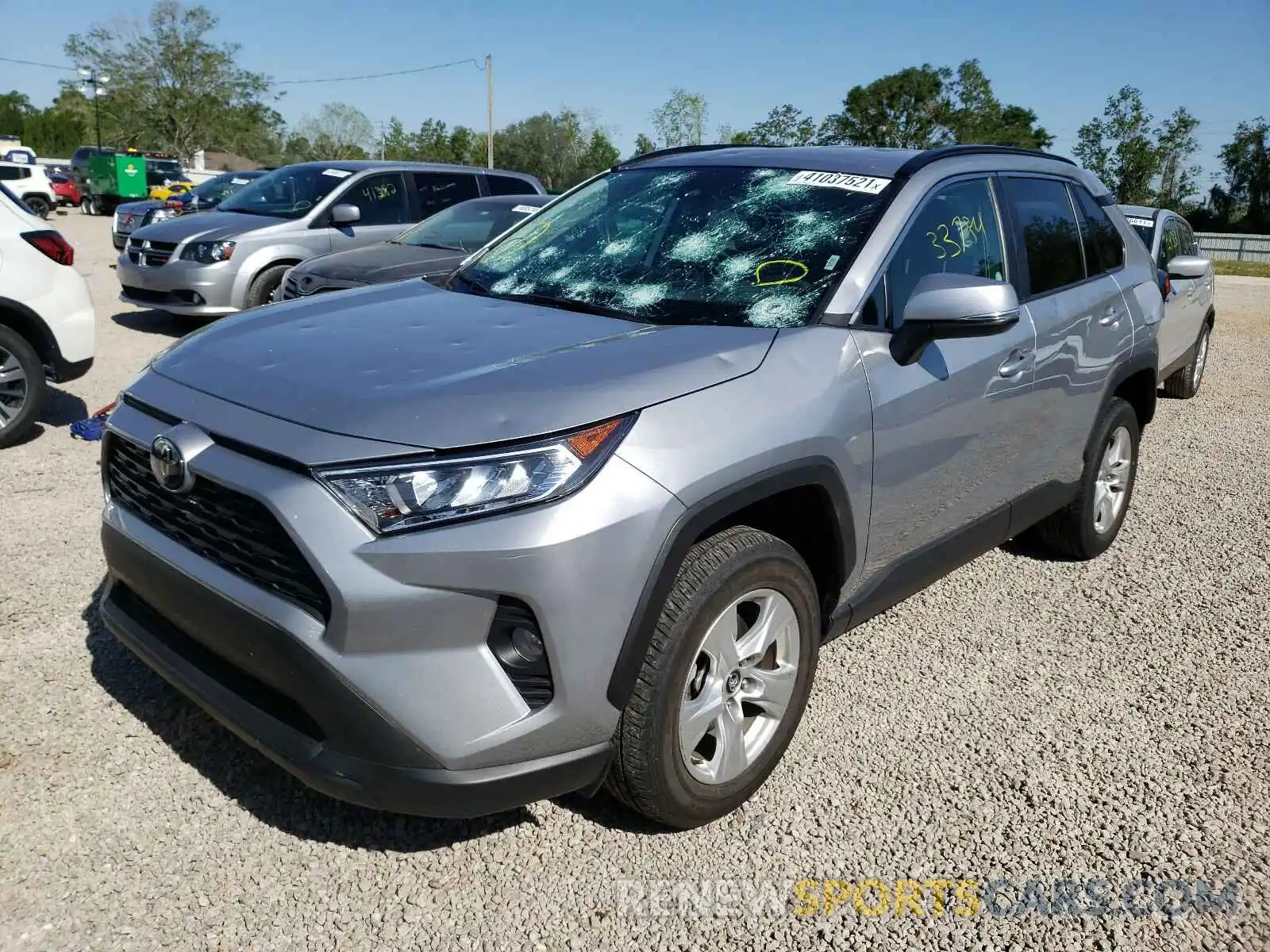 2 Photograph of a damaged car 2T3W1RFV0LC055239 TOYOTA RAV4 2020