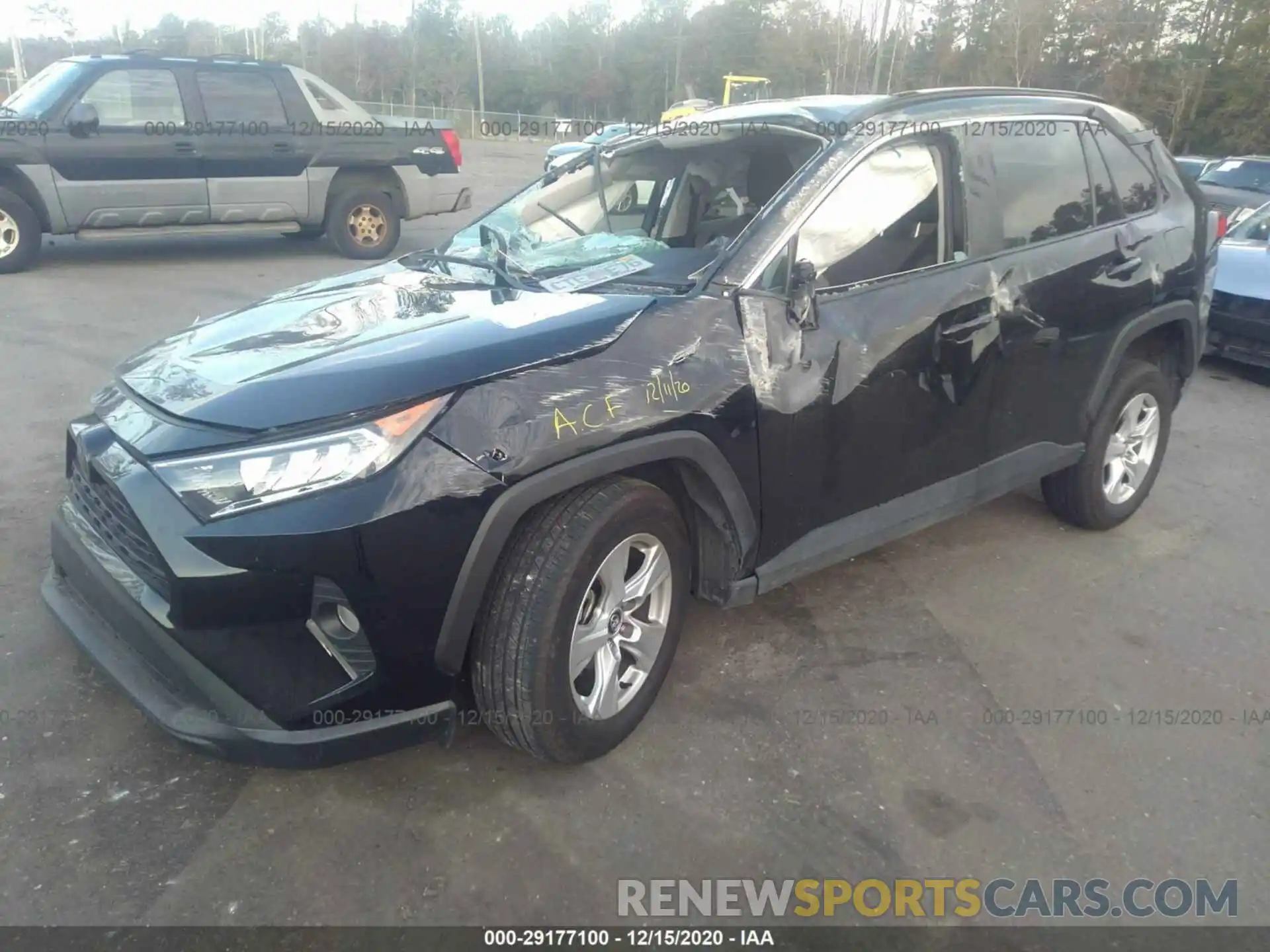 2 Photograph of a damaged car 2T3W1RFV0LC056293 TOYOTA RAV4 2020