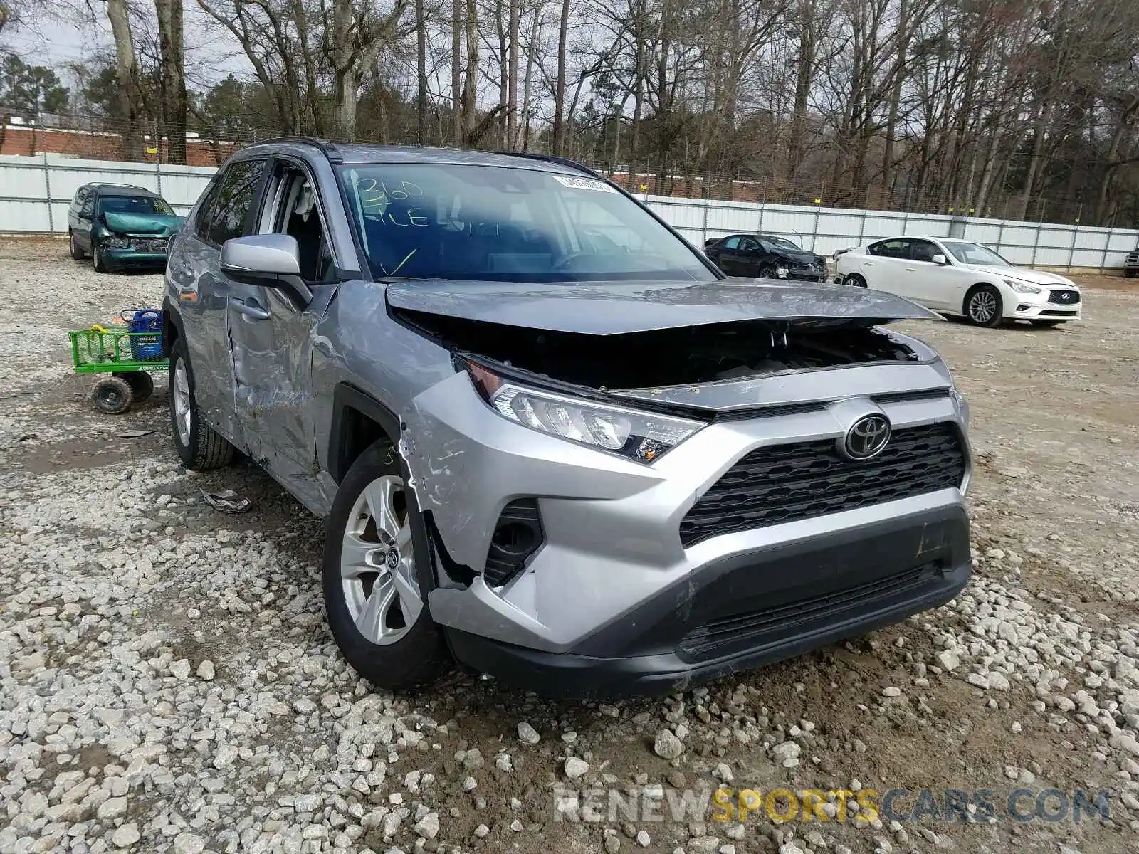 1 Photograph of a damaged car 2T3W1RFV0LC056844 TOYOTA RAV4 2020