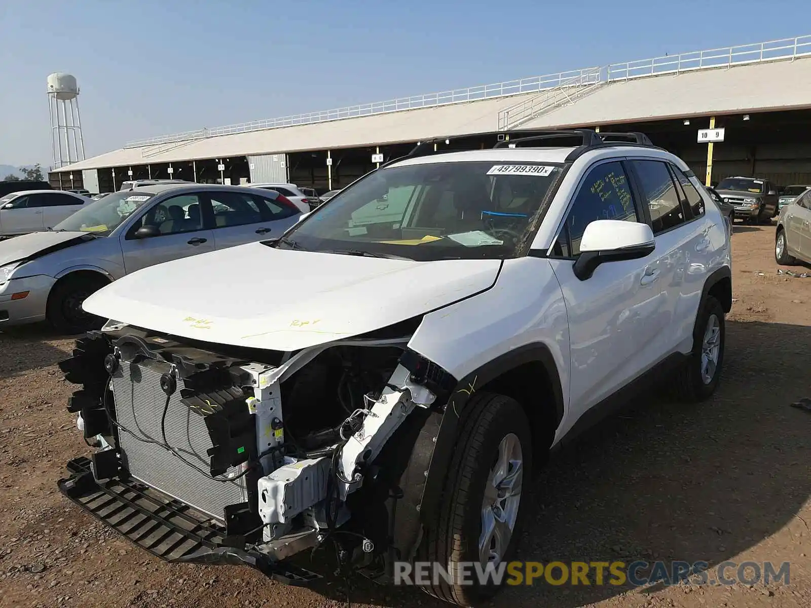 2 Photograph of a damaged car 2T3W1RFV0LC071943 TOYOTA RAV4 2020