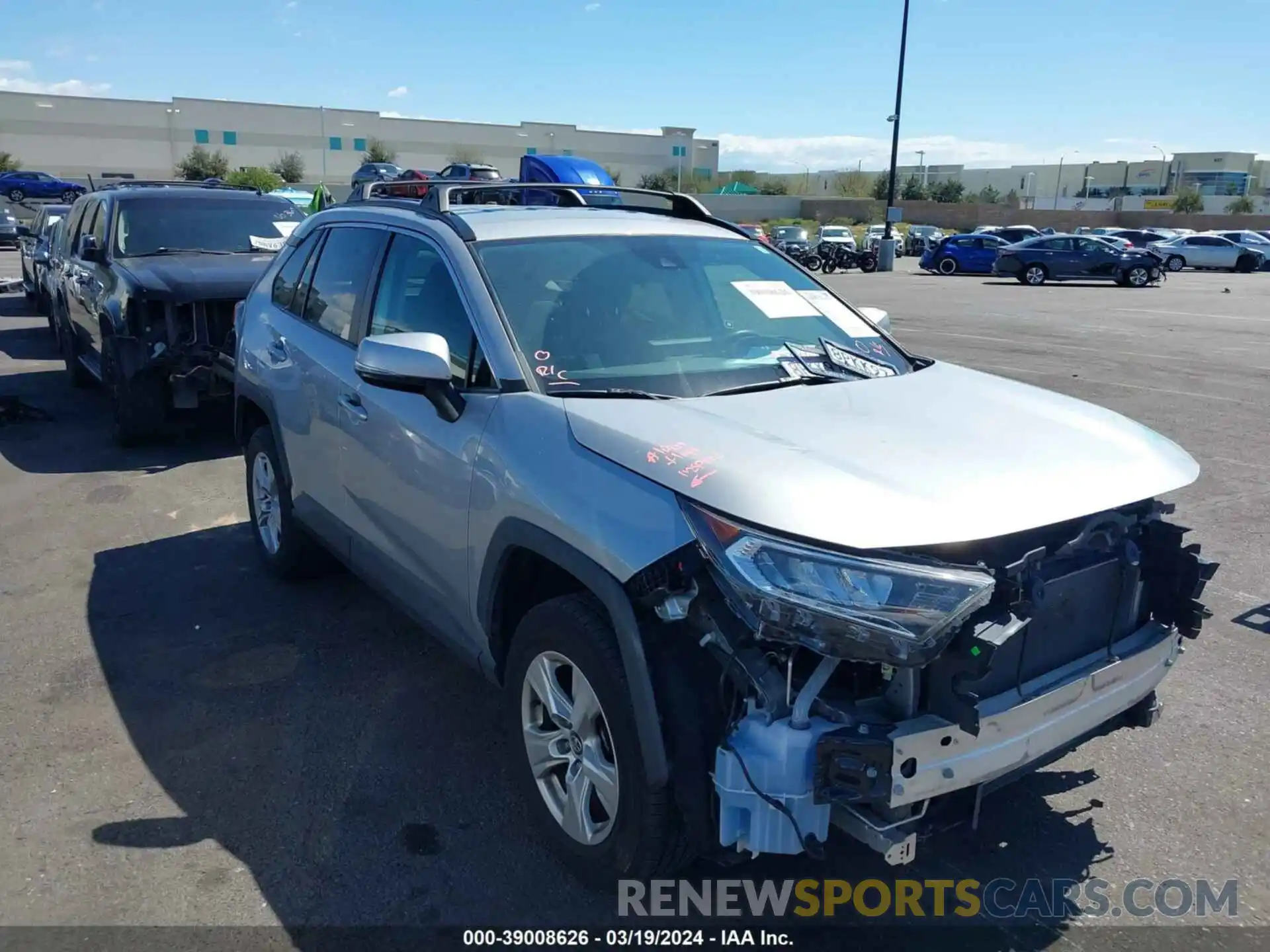 1 Photograph of a damaged car 2T3W1RFV0LW070788 TOYOTA RAV4 2020