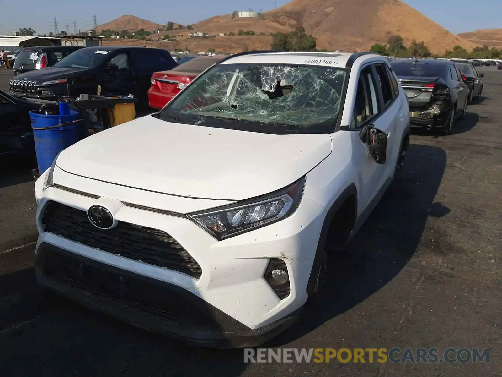 2 Photograph of a damaged car 2T3W1RFV0LW077174 TOYOTA RAV4 2020