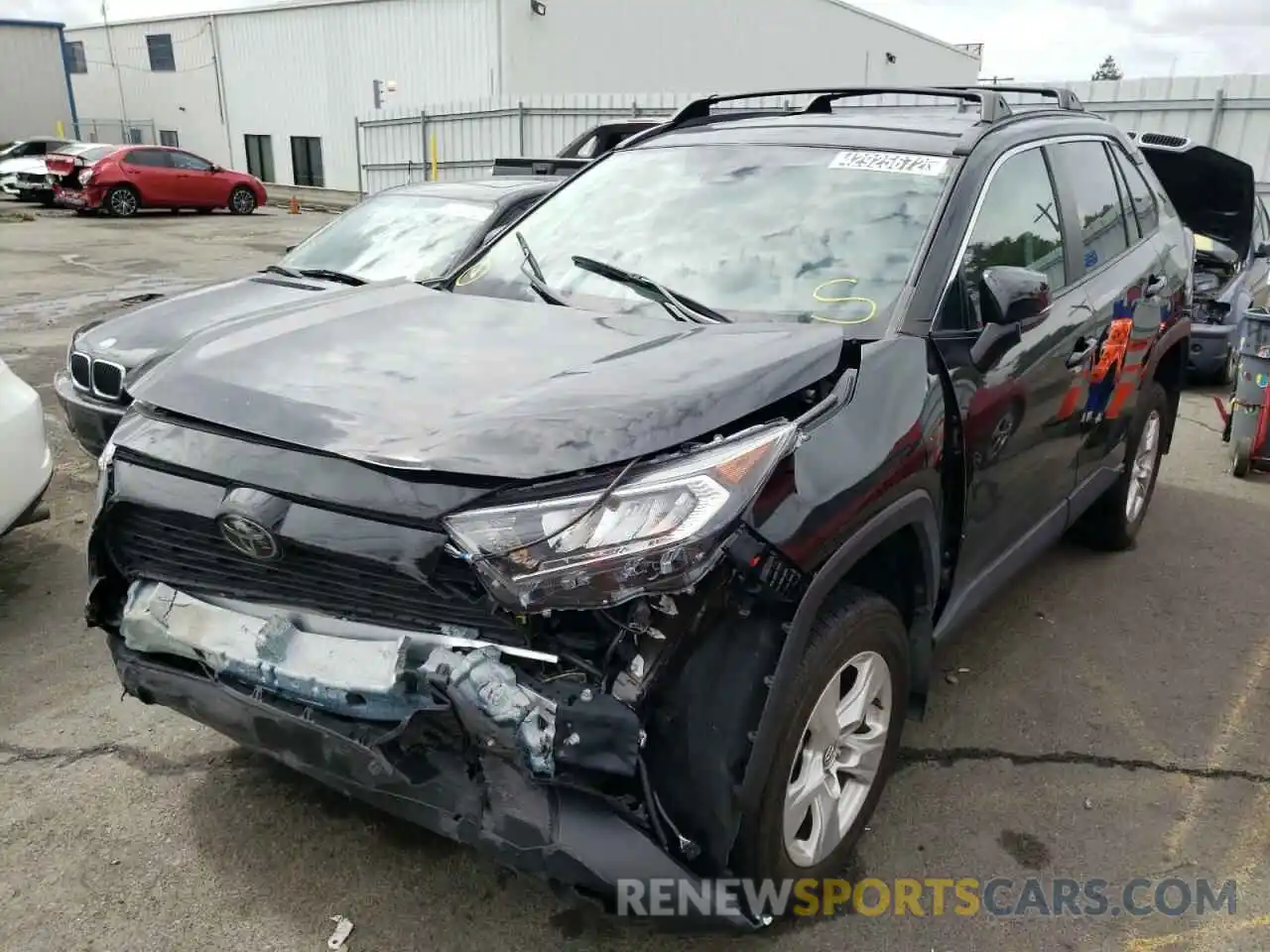 2 Photograph of a damaged car 2T3W1RFV0LW077384 TOYOTA RAV4 2020