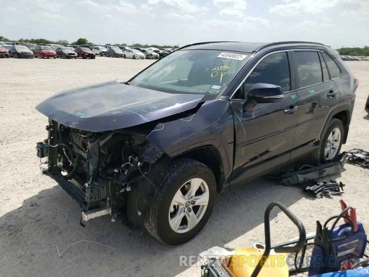 2 Photograph of a damaged car 2T3W1RFV0LW083136 TOYOTA RAV4 2020