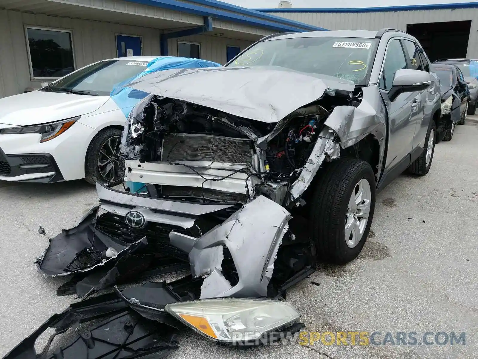 2 Photograph of a damaged car 2T3W1RFV1LC037218 TOYOTA RAV4 2020