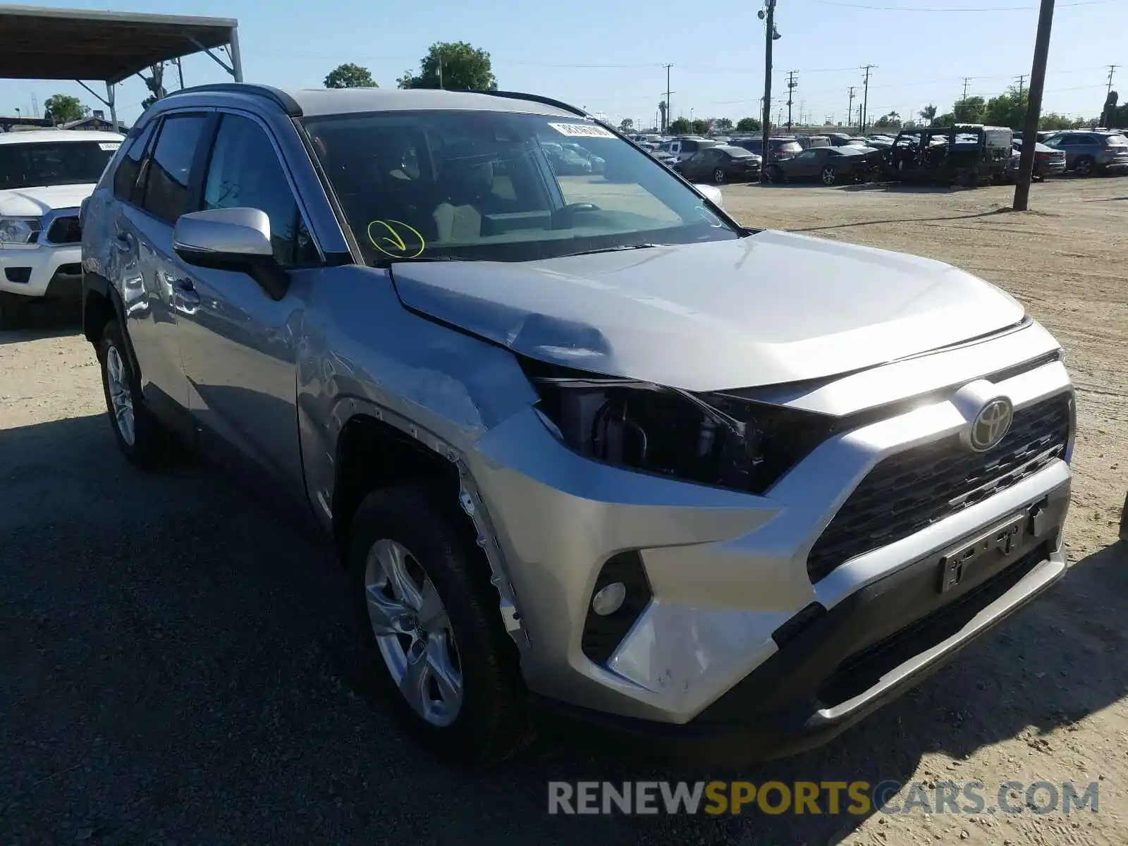 1 Photograph of a damaged car 2T3W1RFV1LC045450 TOYOTA RAV4 2020